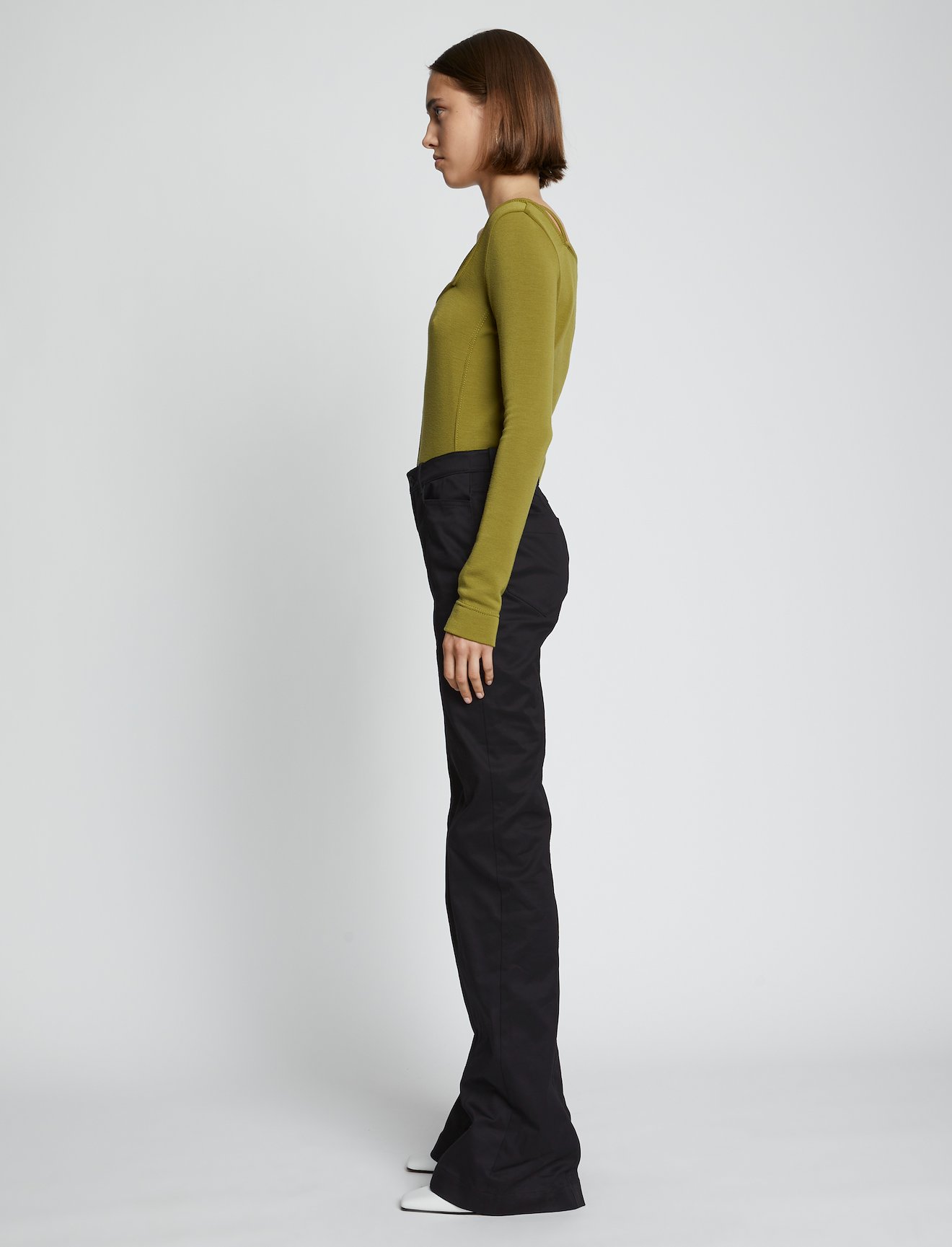 Cotton Twill Full Leg Pants #1