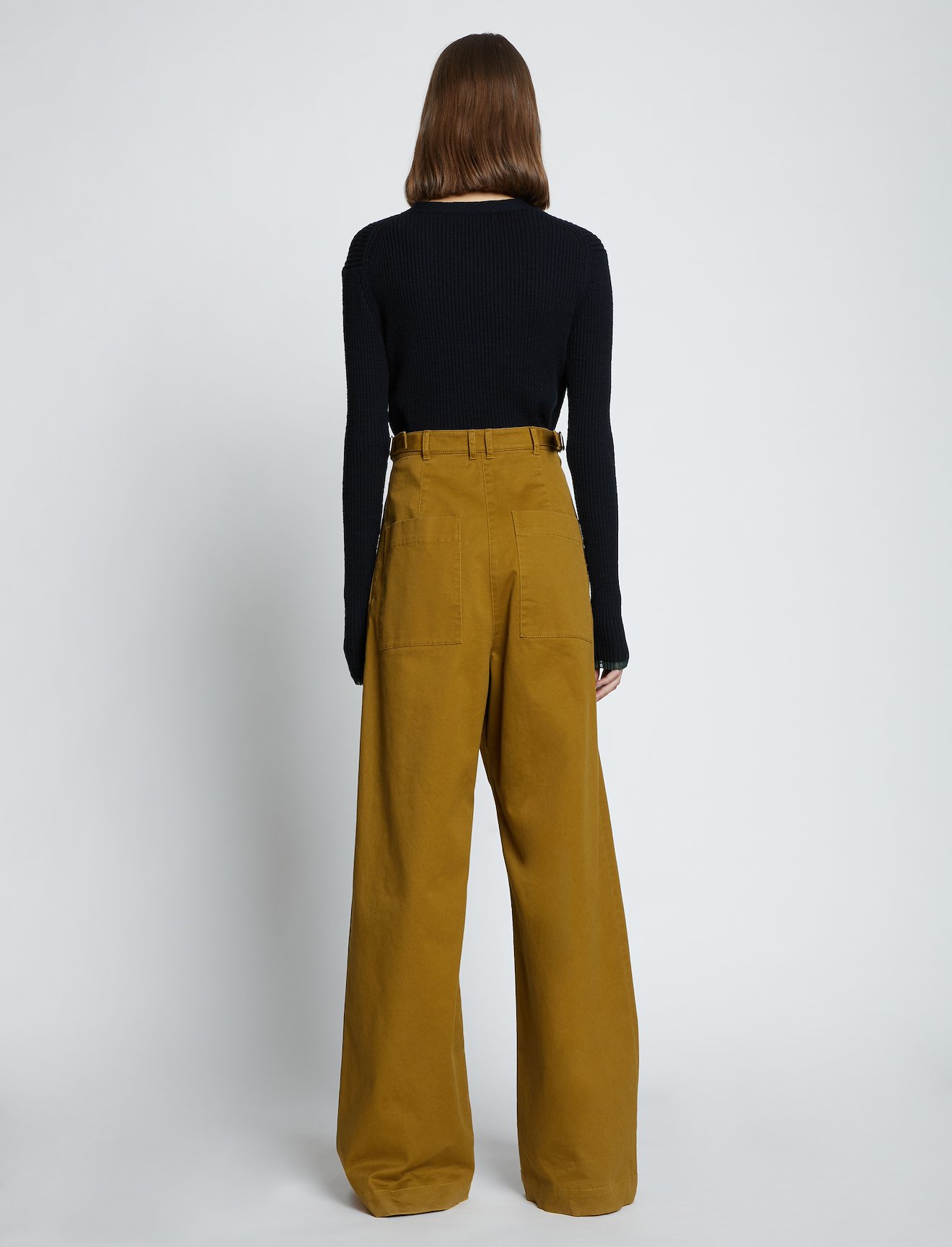 Cotton Twill Wide Leg Pants #2