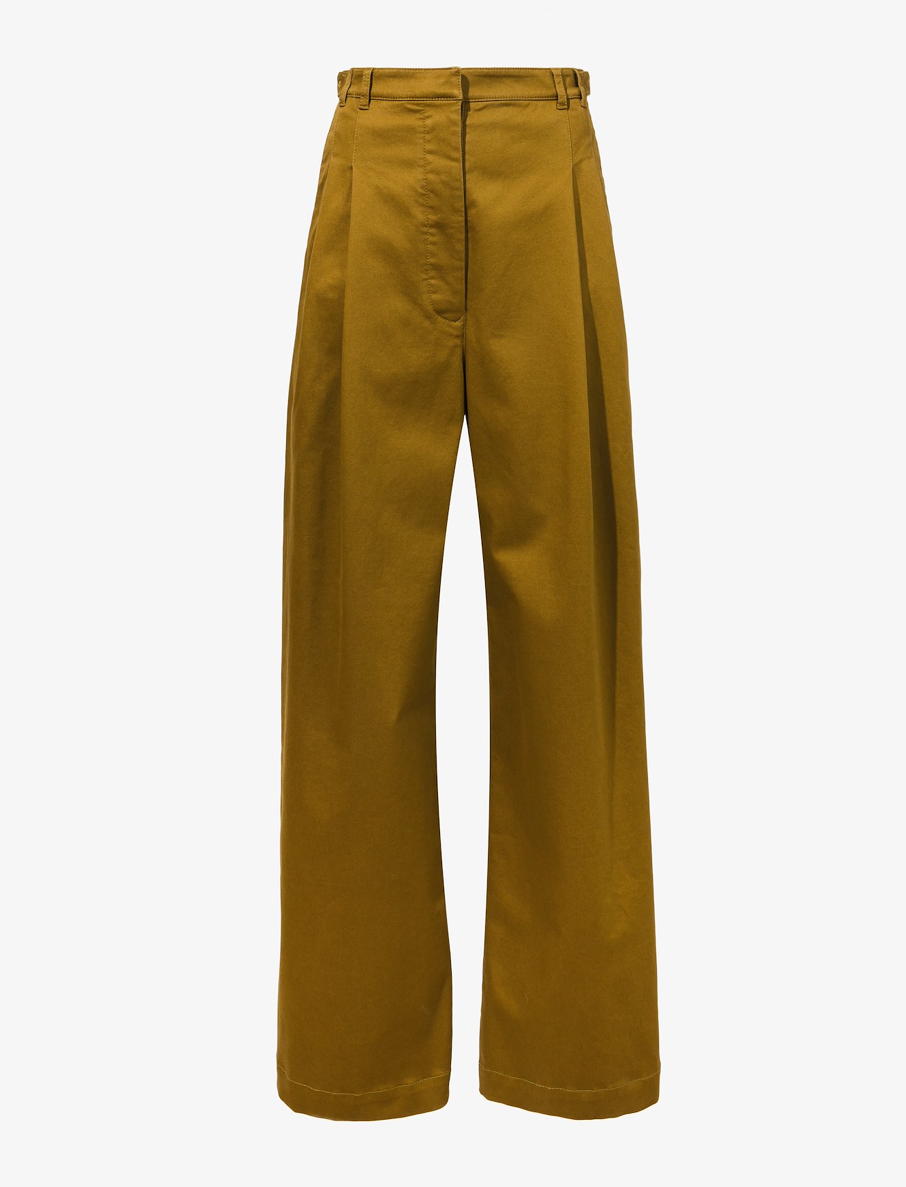 Cotton Twill Wide Leg Pants #4