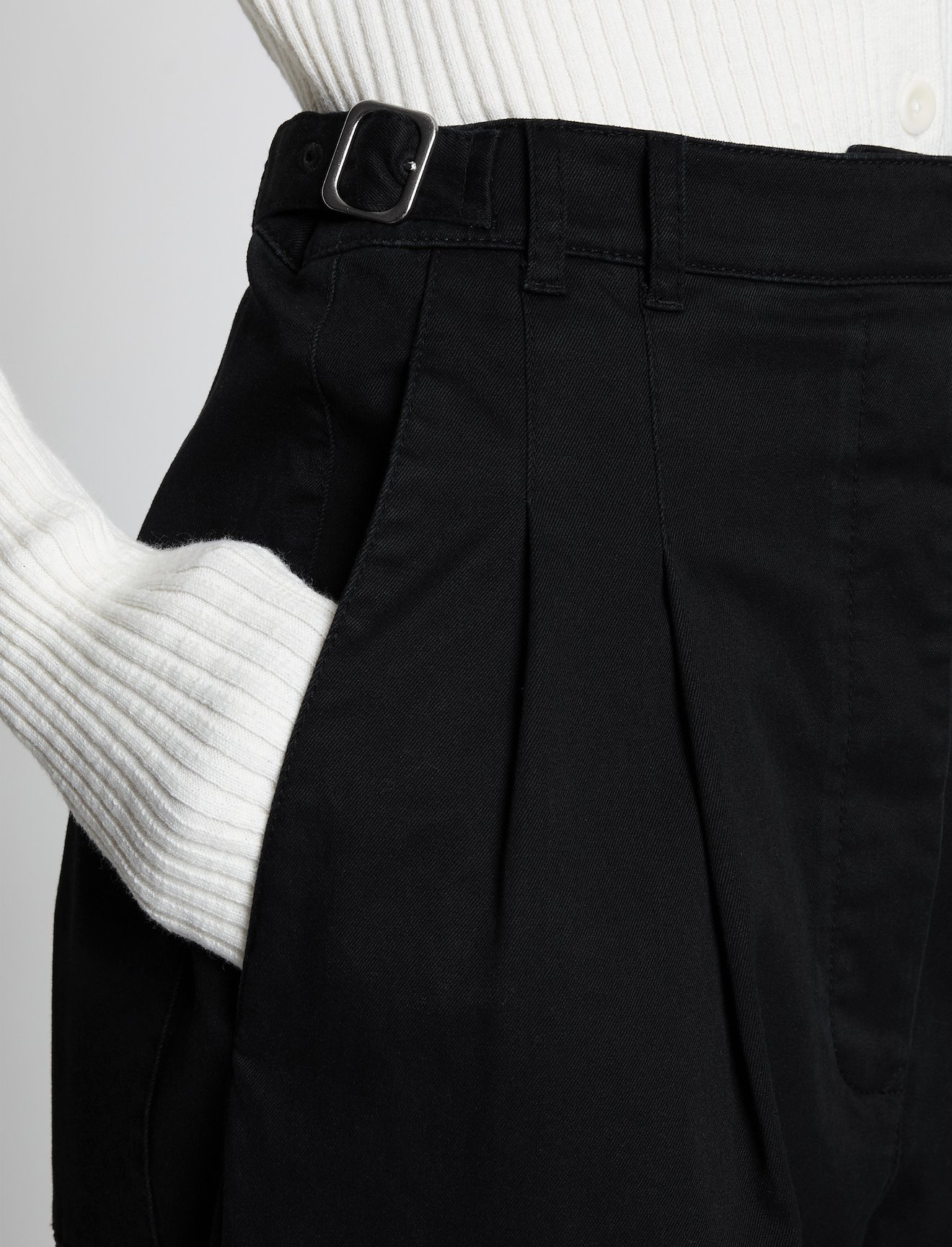Cotton Twill Wide Leg Pants #3