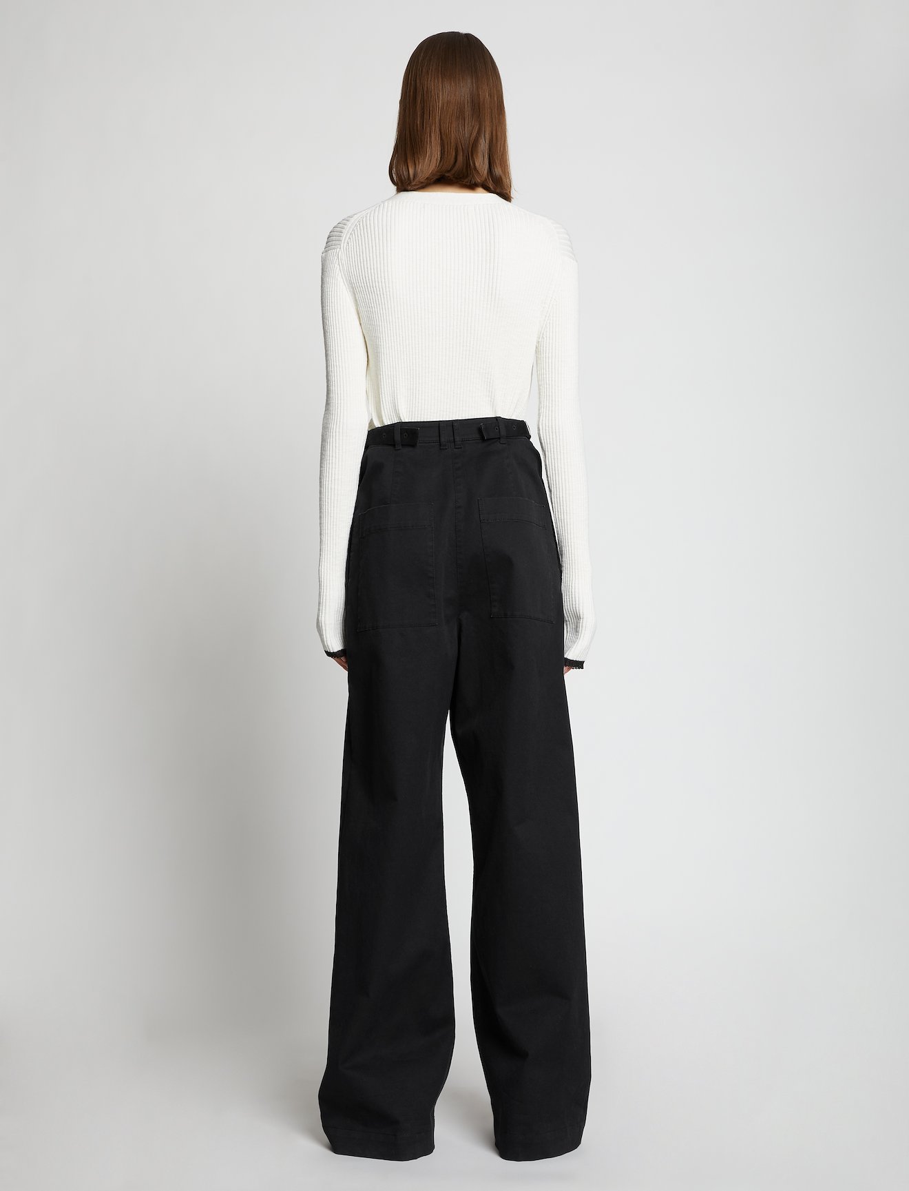 Cotton Twill Wide Leg Pants #2