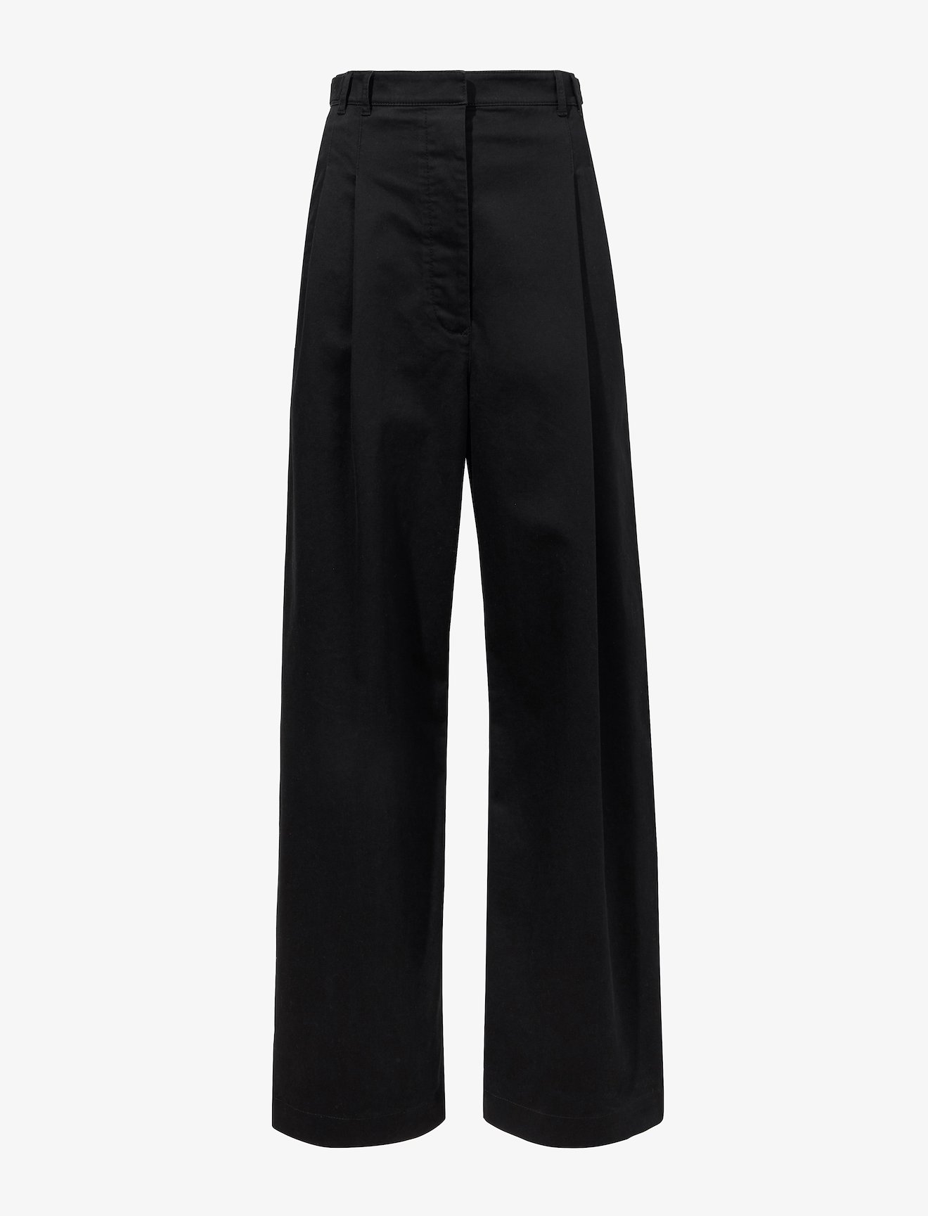 Cotton Twill Wide Leg Pants #4