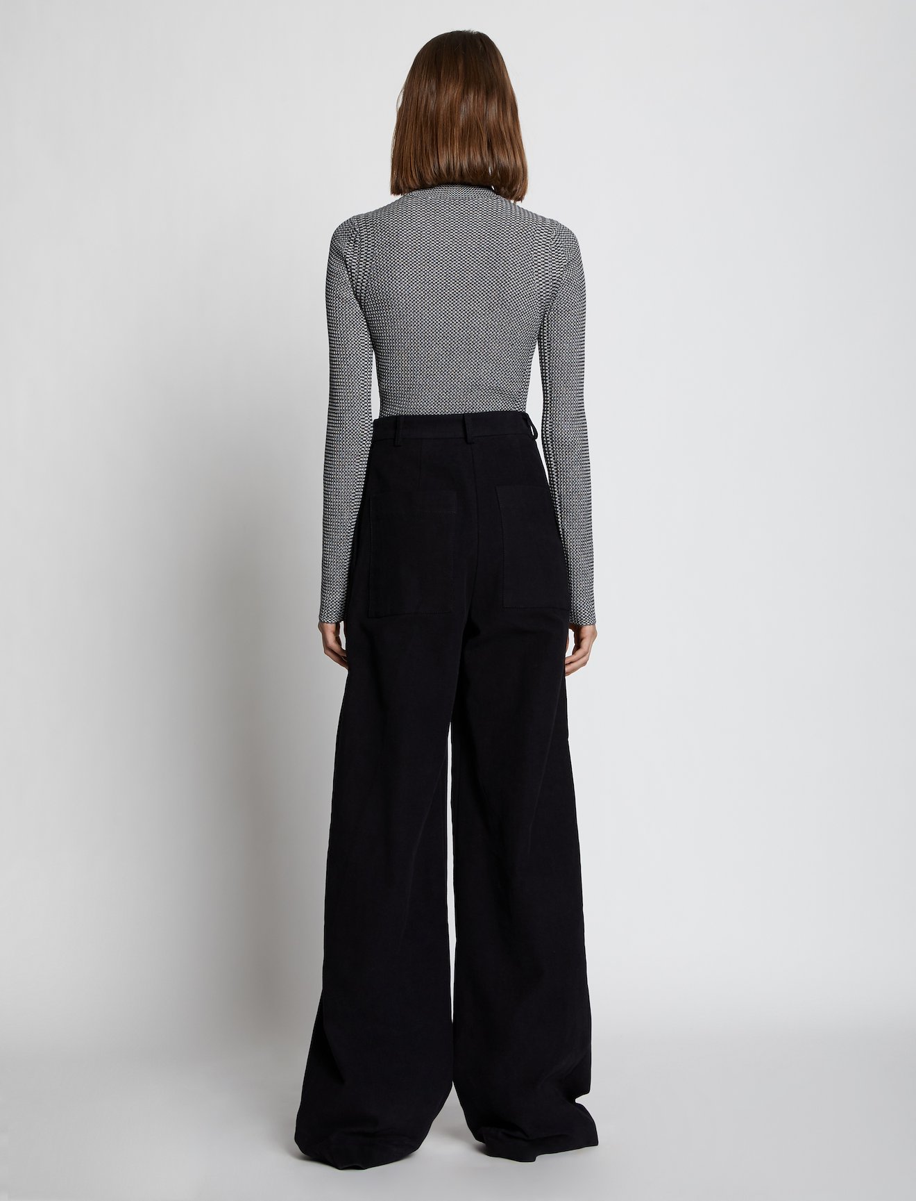 Cotton Twill Wide Leg Pants #2