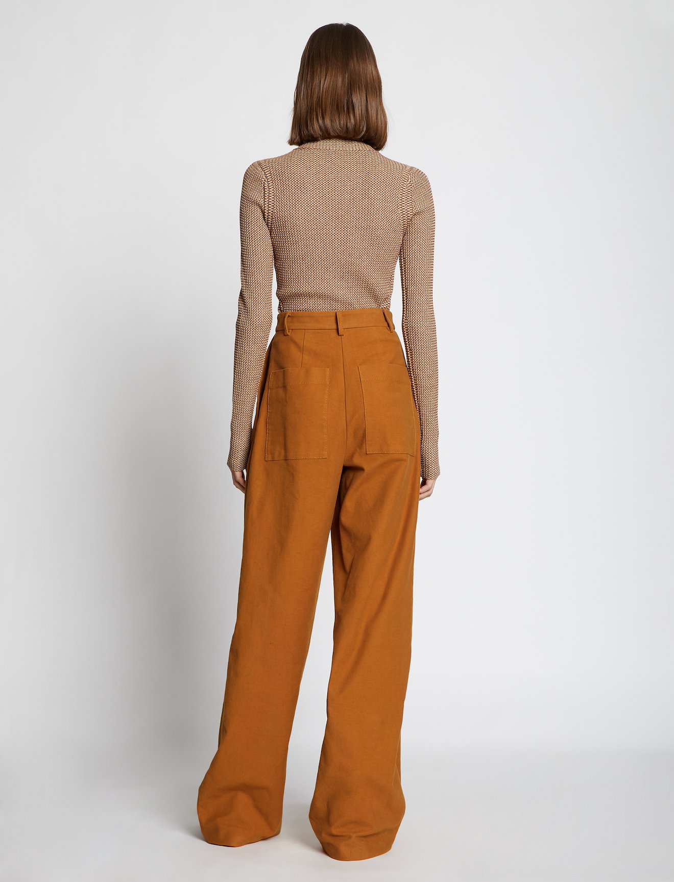 Cotton Twill Wide Leg Pants #2