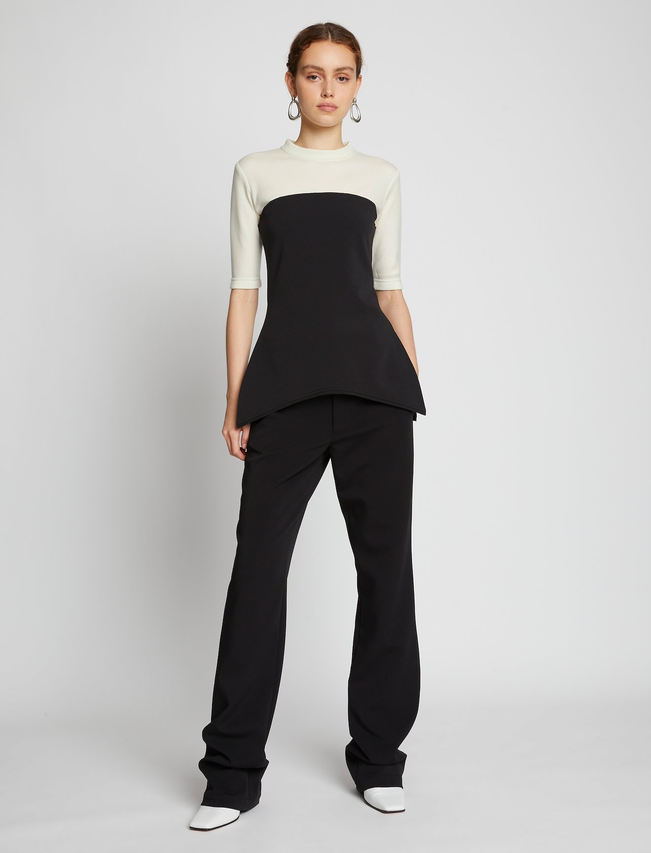 Crepe Bi-Color Top #1