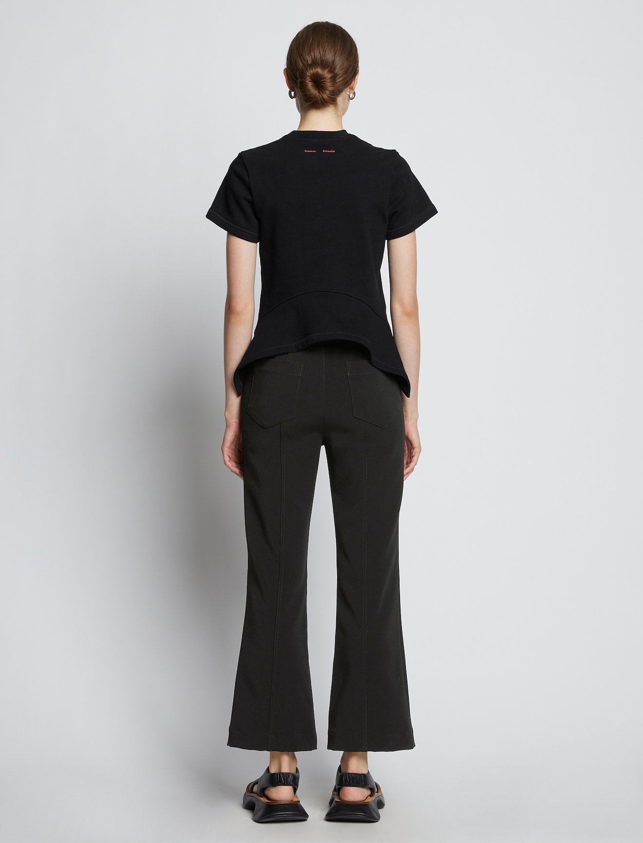 Crepe Crop Flare Pants #2