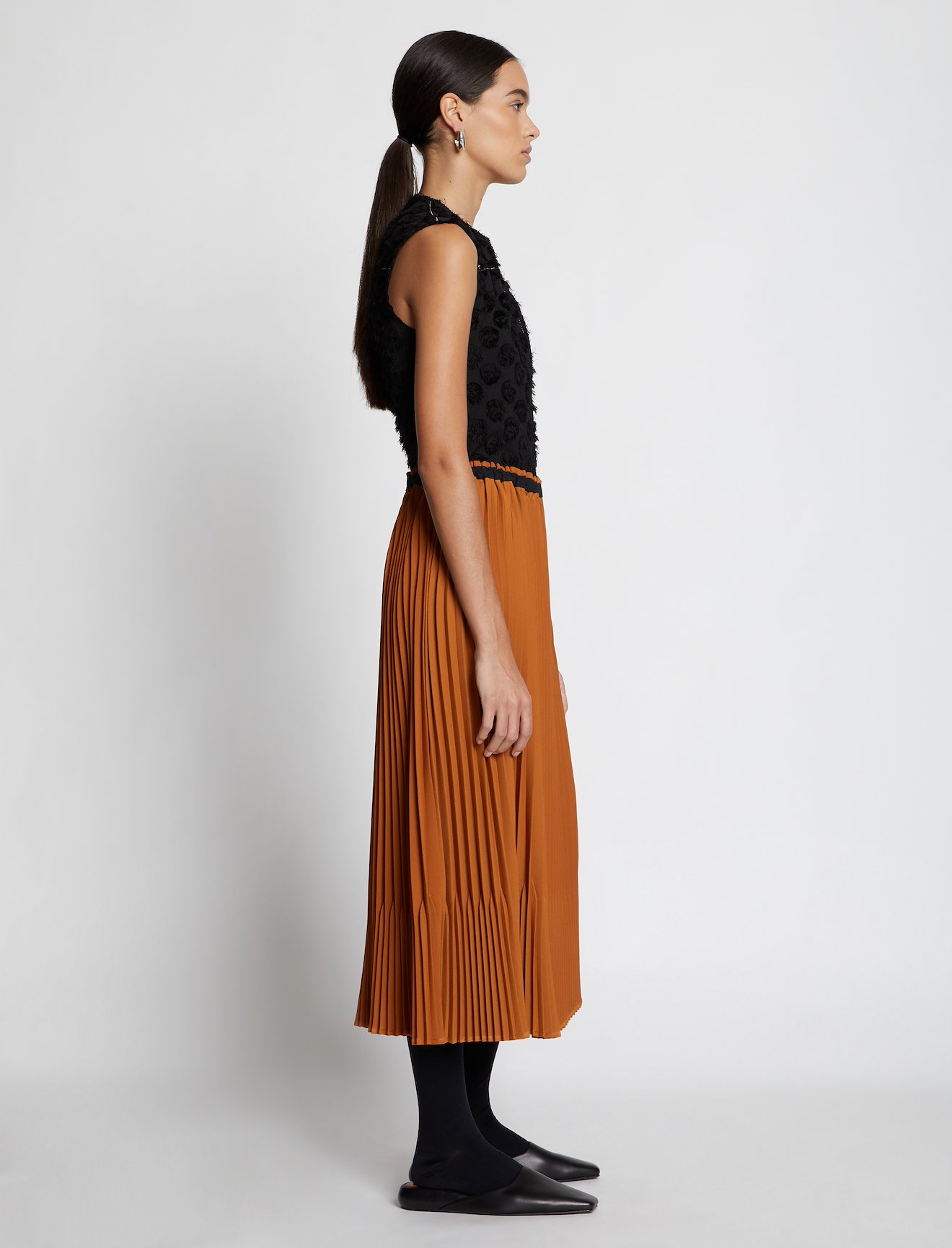 Crepe Pleated Skirt #1