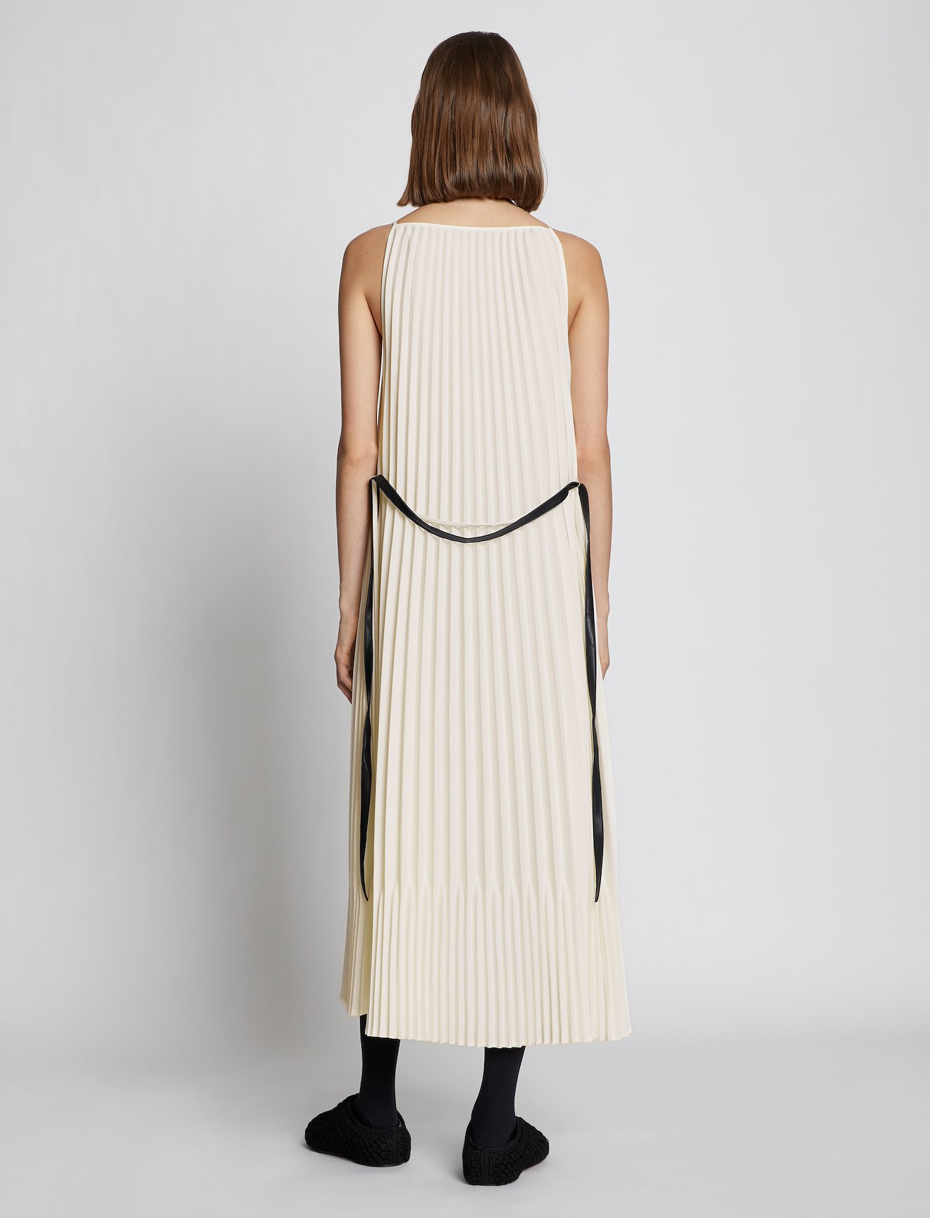 Crepe Pleated Slip Dress #2