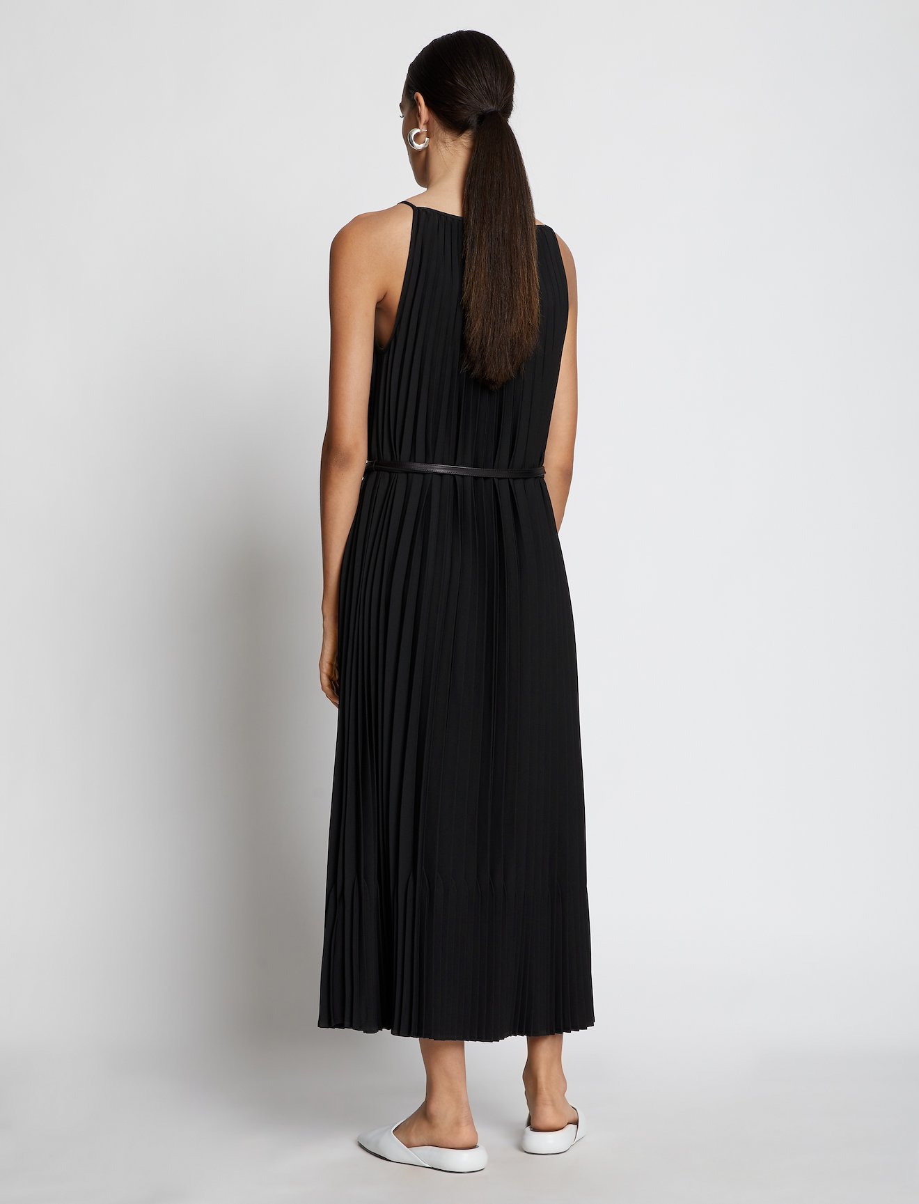 Crepe Pleated Slip Dress #2