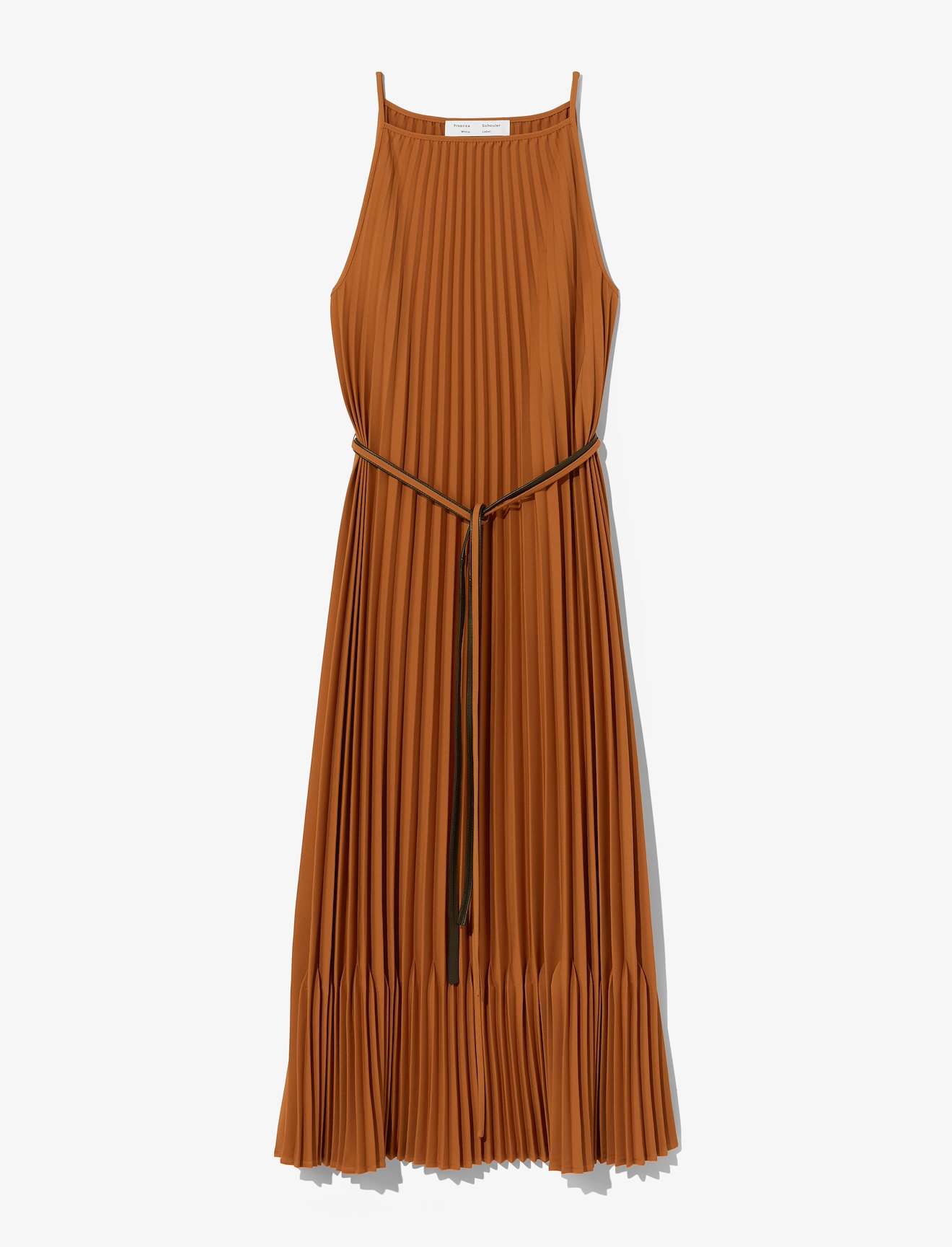 Crepe Pleated Slip Dress #4