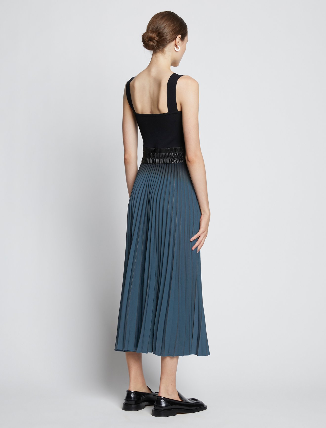 Crepe Pleated Tank Dress #2