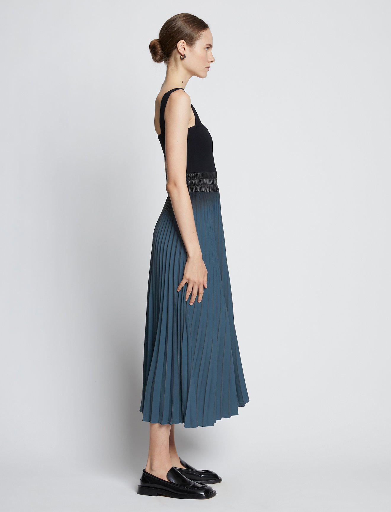 Crepe Pleated Tank Dress #1