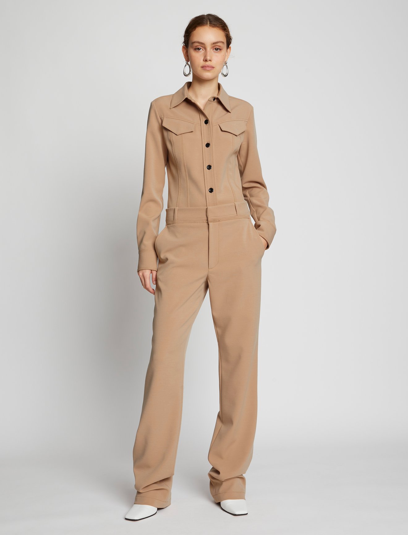 Crepe Seamed Shirt #1