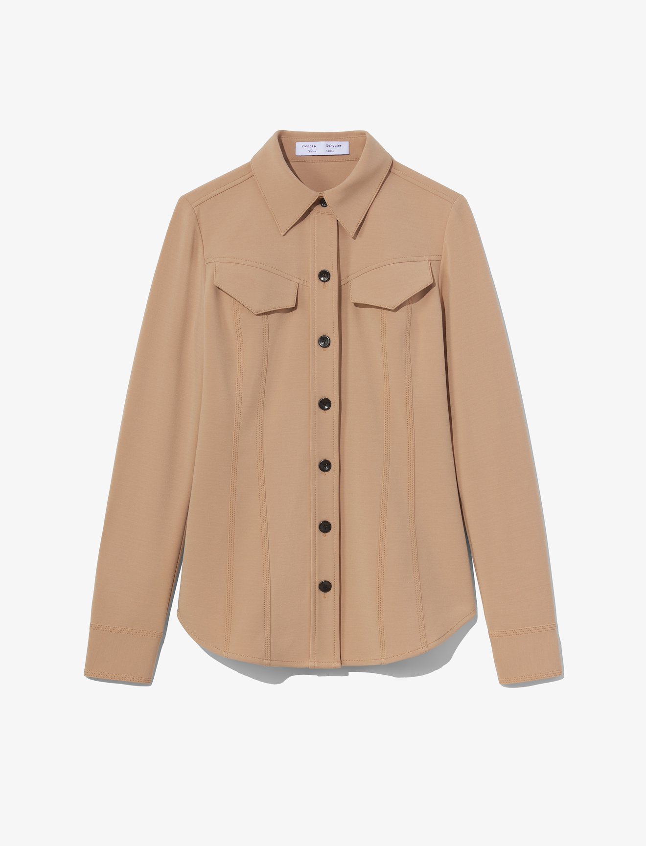 Crepe Seamed Shirt #5