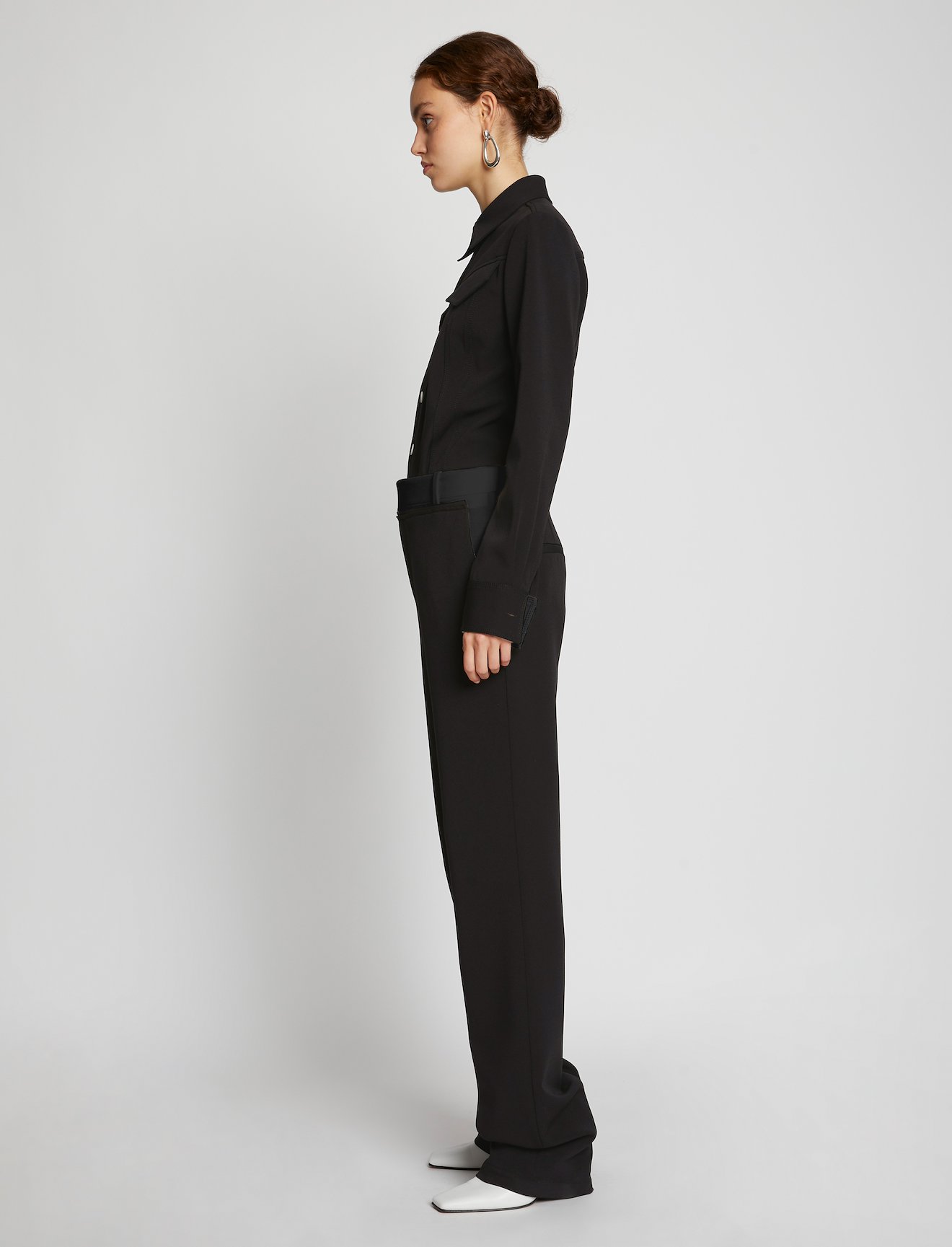 Crepe Seamed Shirt #2