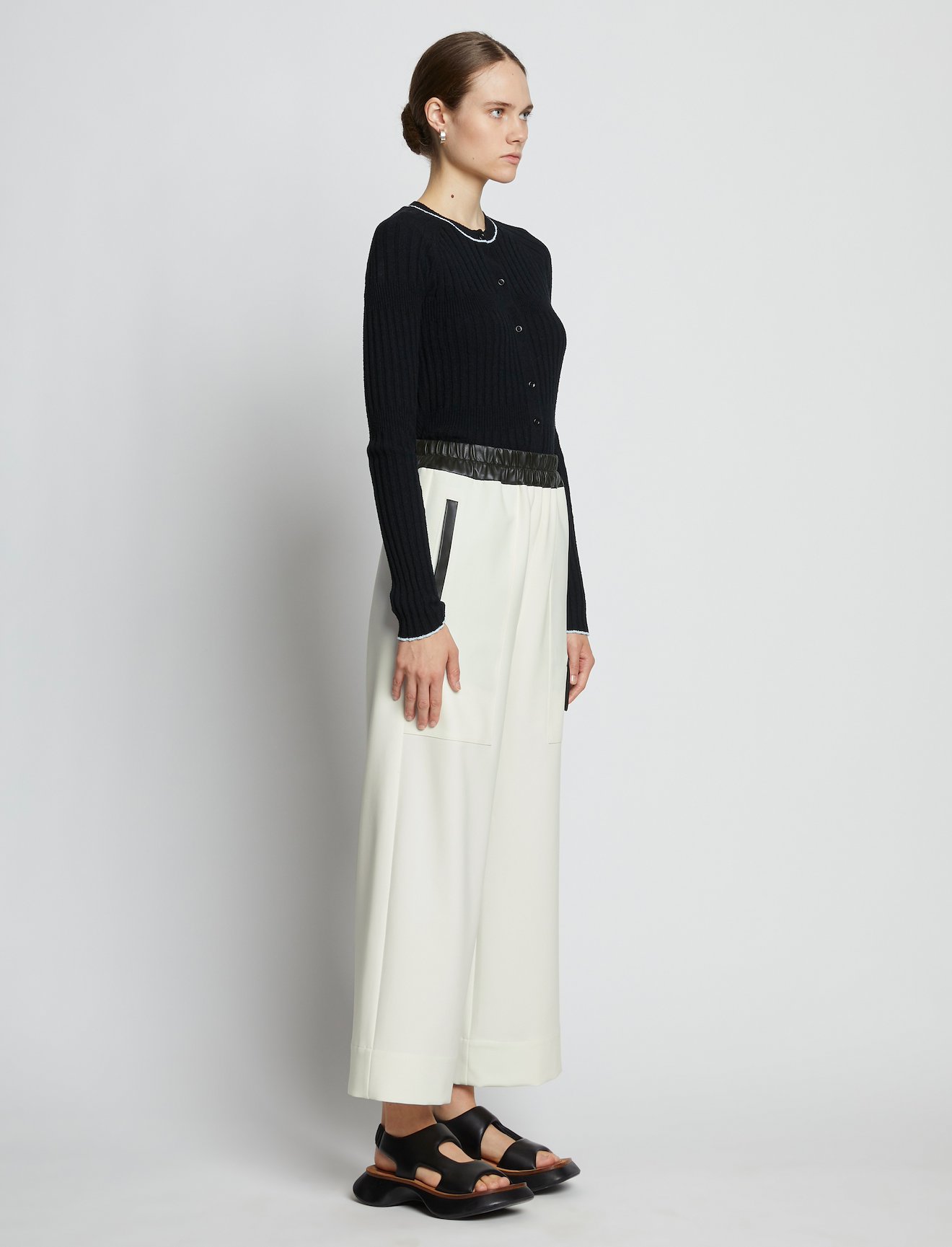 Crepe Wide Leg Pants #1
