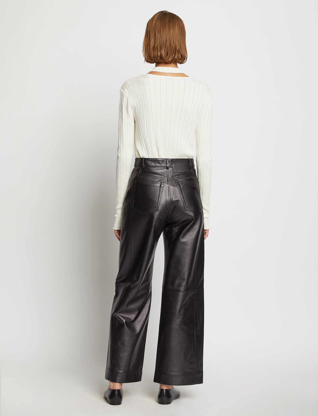 Cropped Leather Pants #2