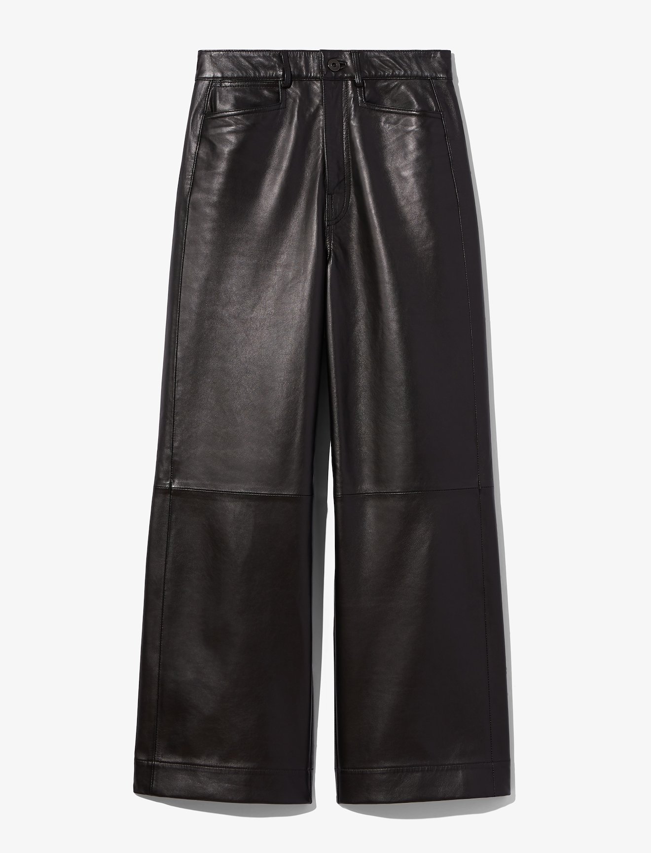 Cropped Leather Pants #4