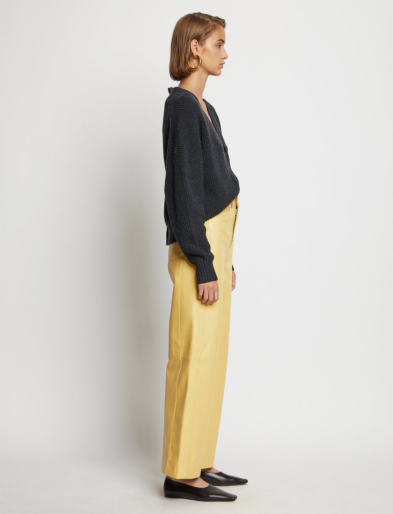 Cropped Leather Pants #1