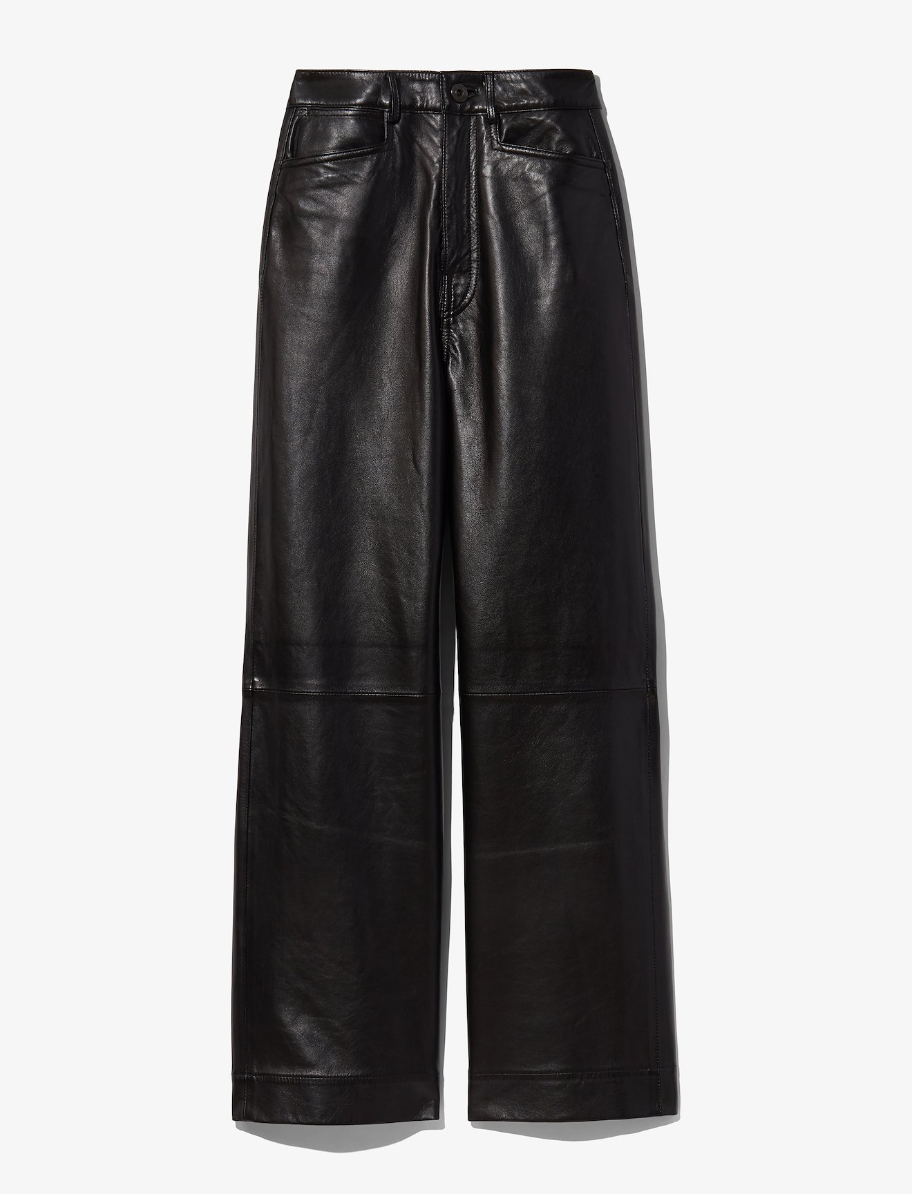 Cropped Leather Pants #4