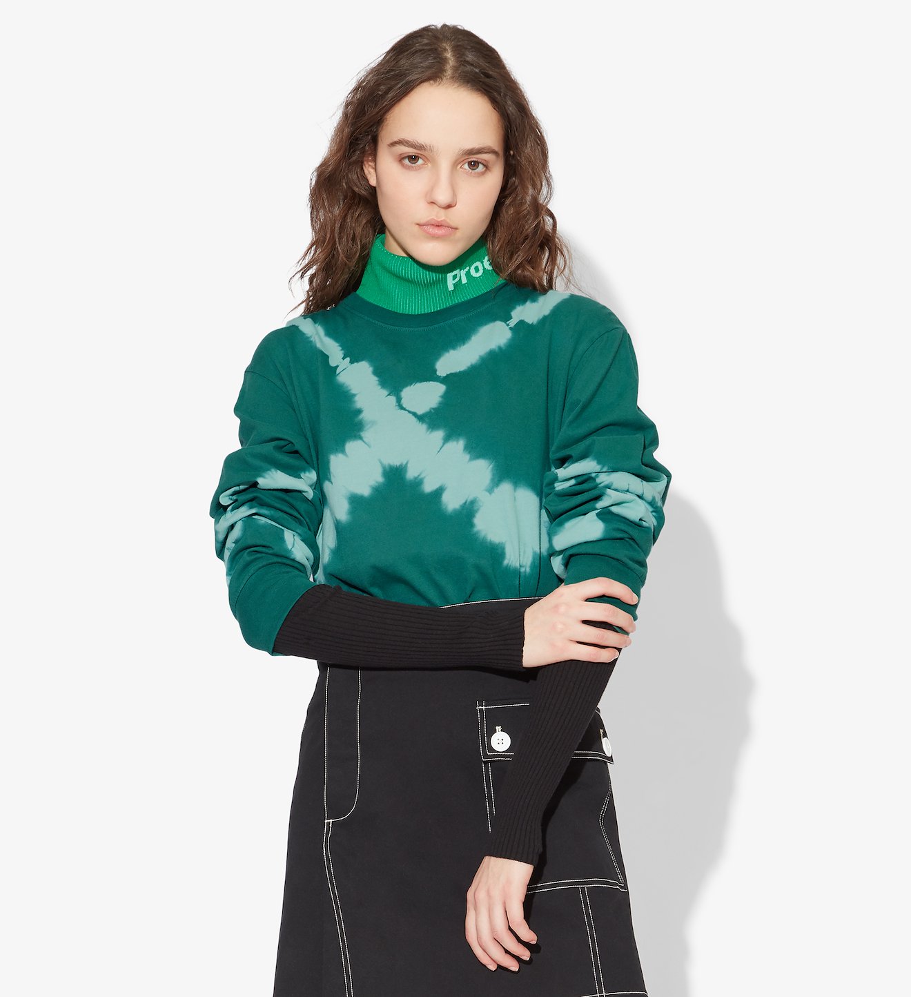 Diamond Tie Dye Long Sleeve T-Shirt