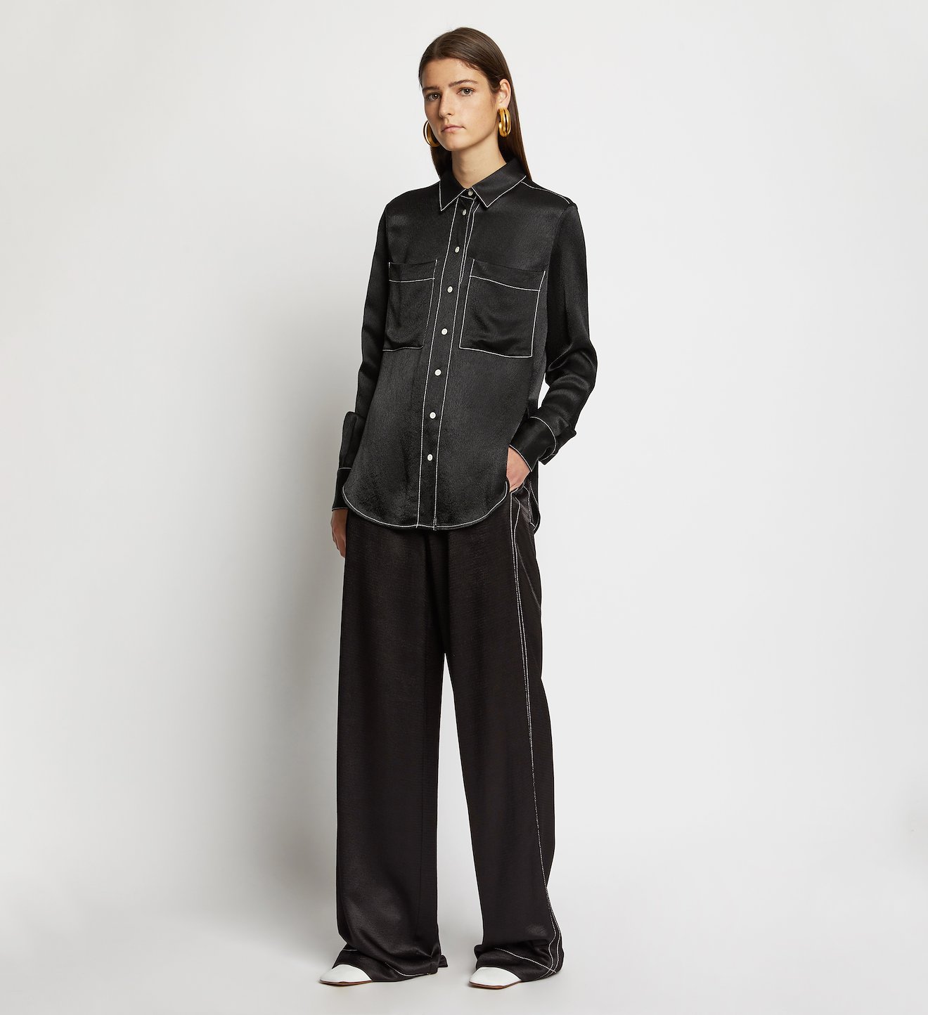 Dobby Crepe Pajama Pants