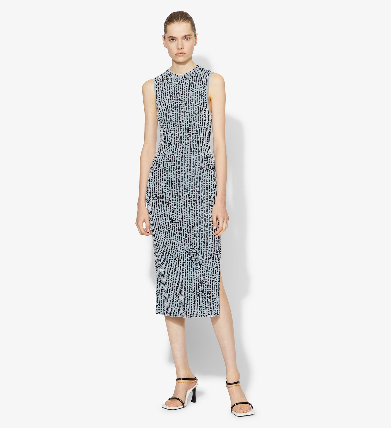 Dot Jacquard Knit Dress