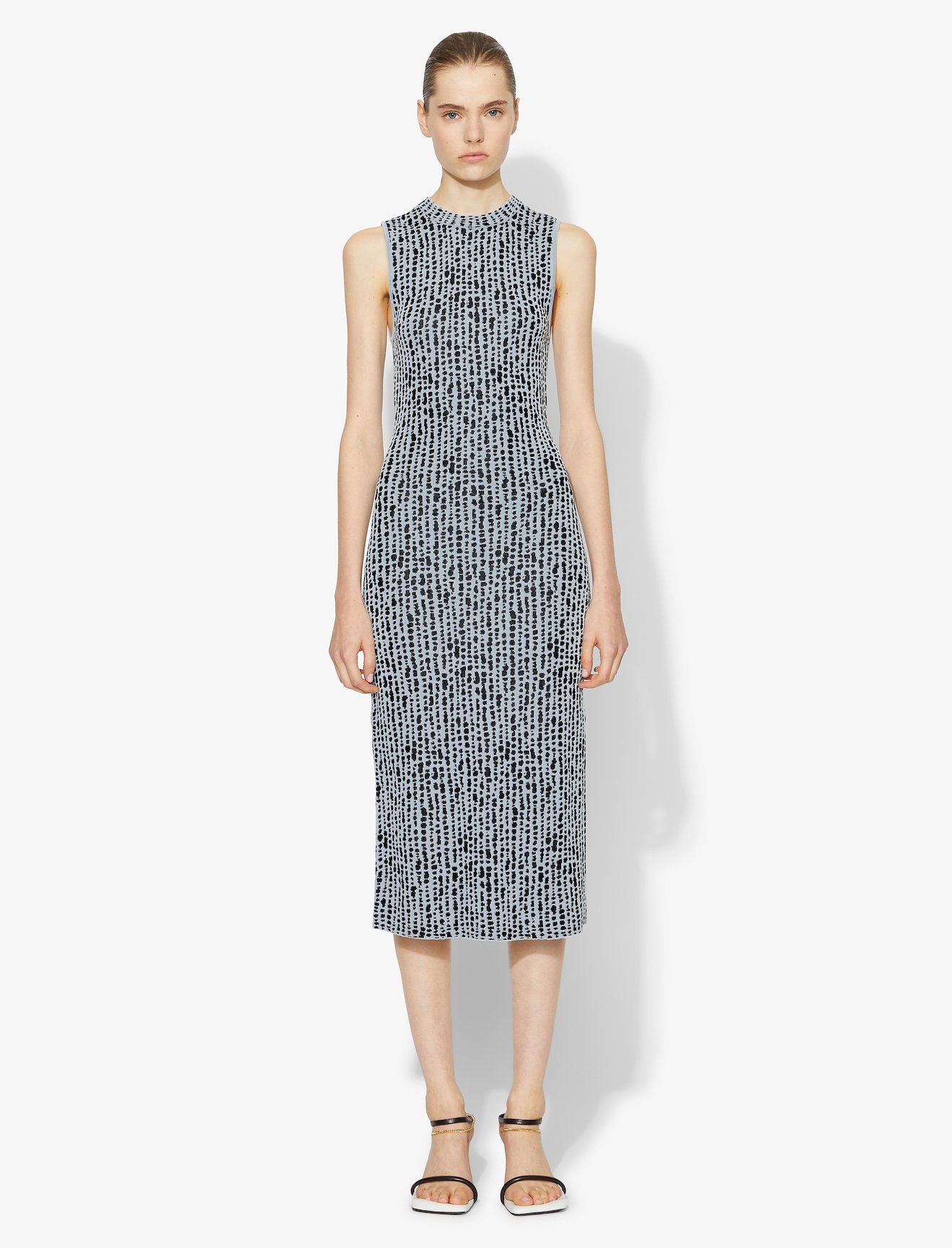 Dot Jacquard Knit Dress #1