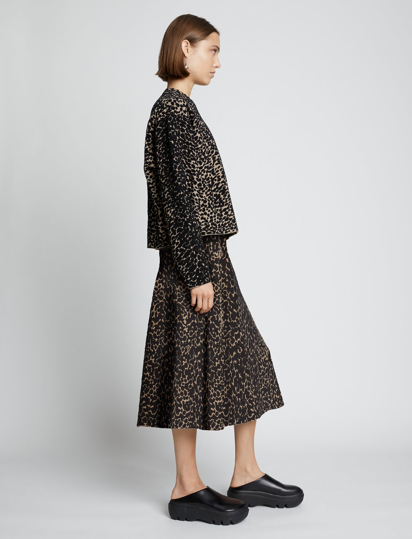 Dot Jacquard Knit Skirt #1