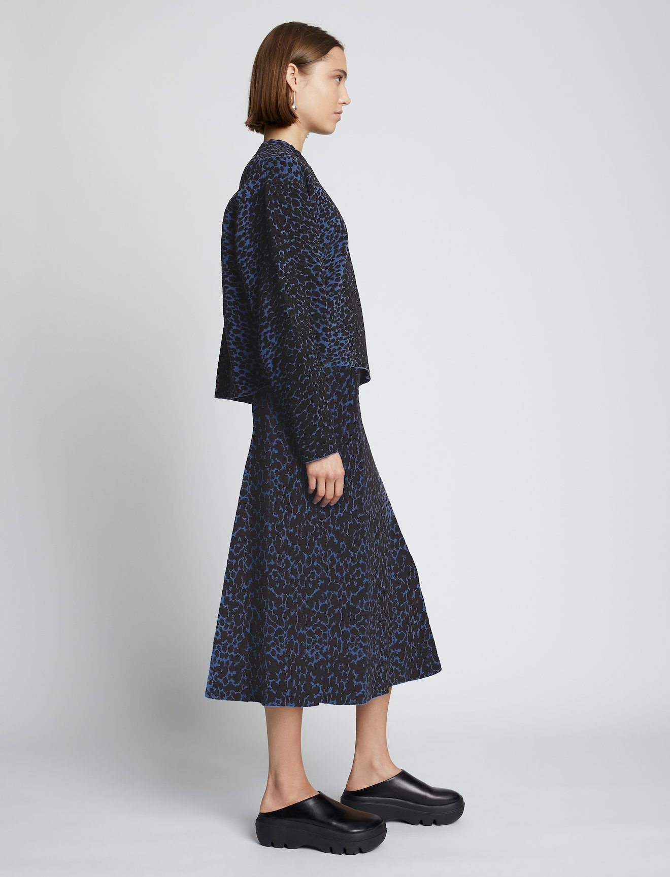 Dot Jacquard Knit Skirt #1