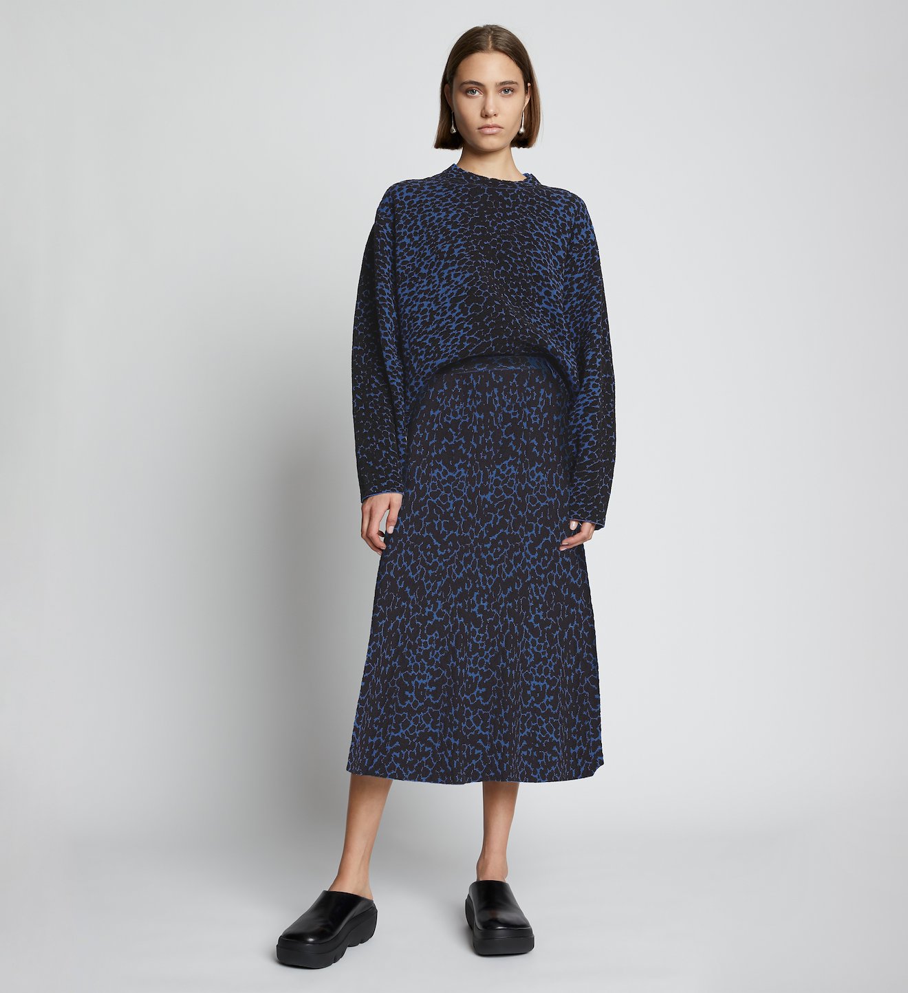 Dot Jacquard Knit Skirt
