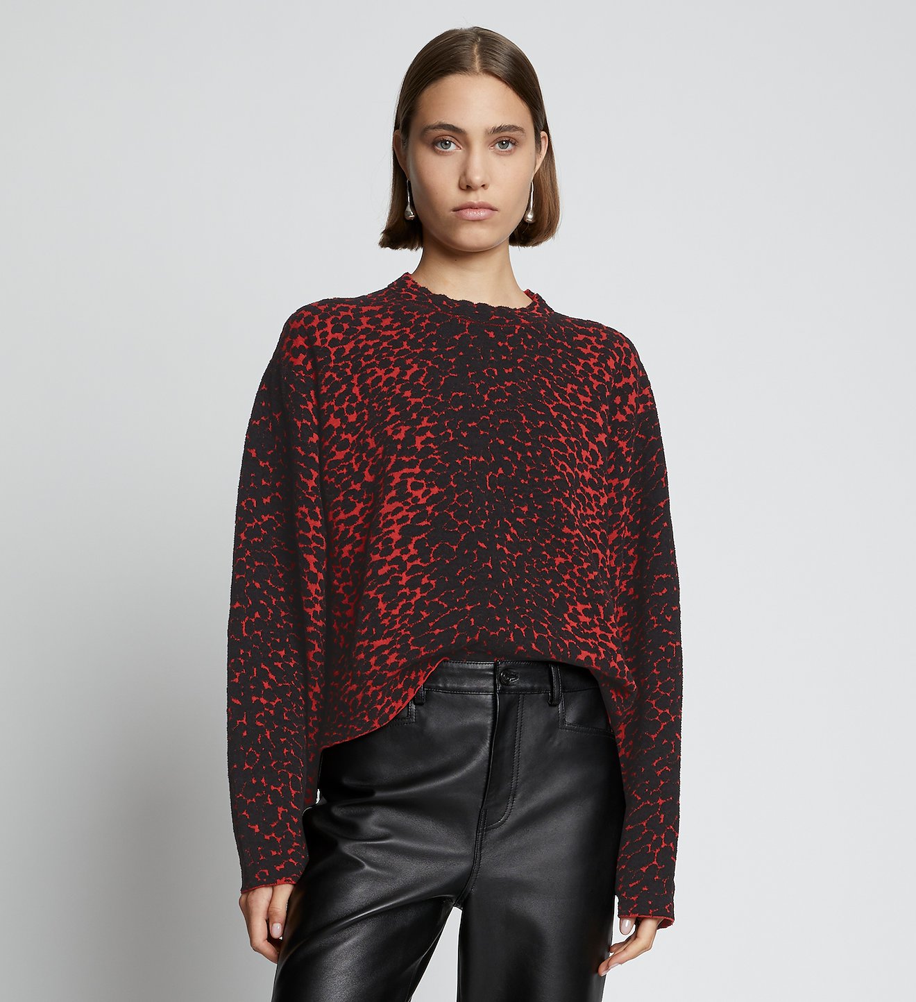 Dot Jacquard Sweater