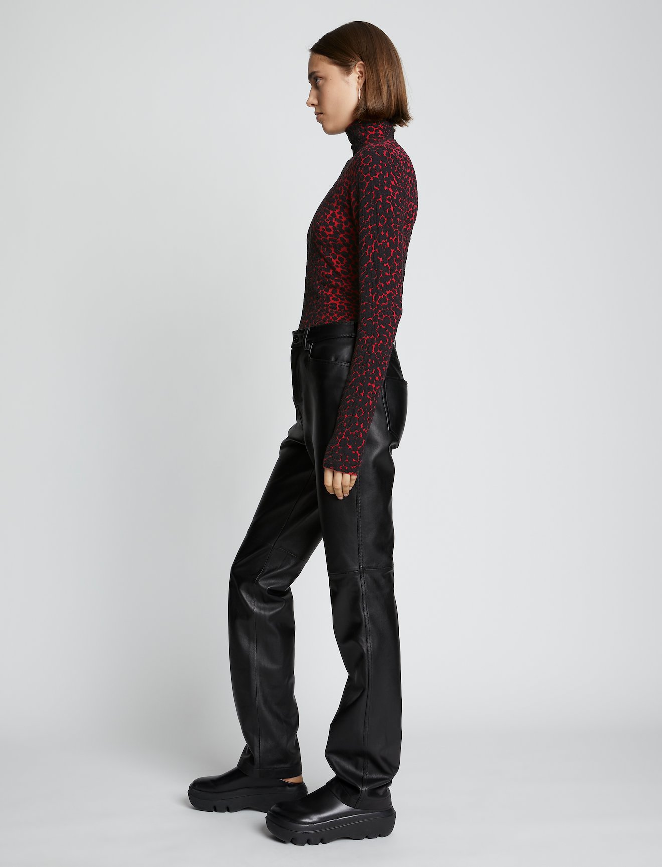Dot Jacquard Turtleneck Sweater #2