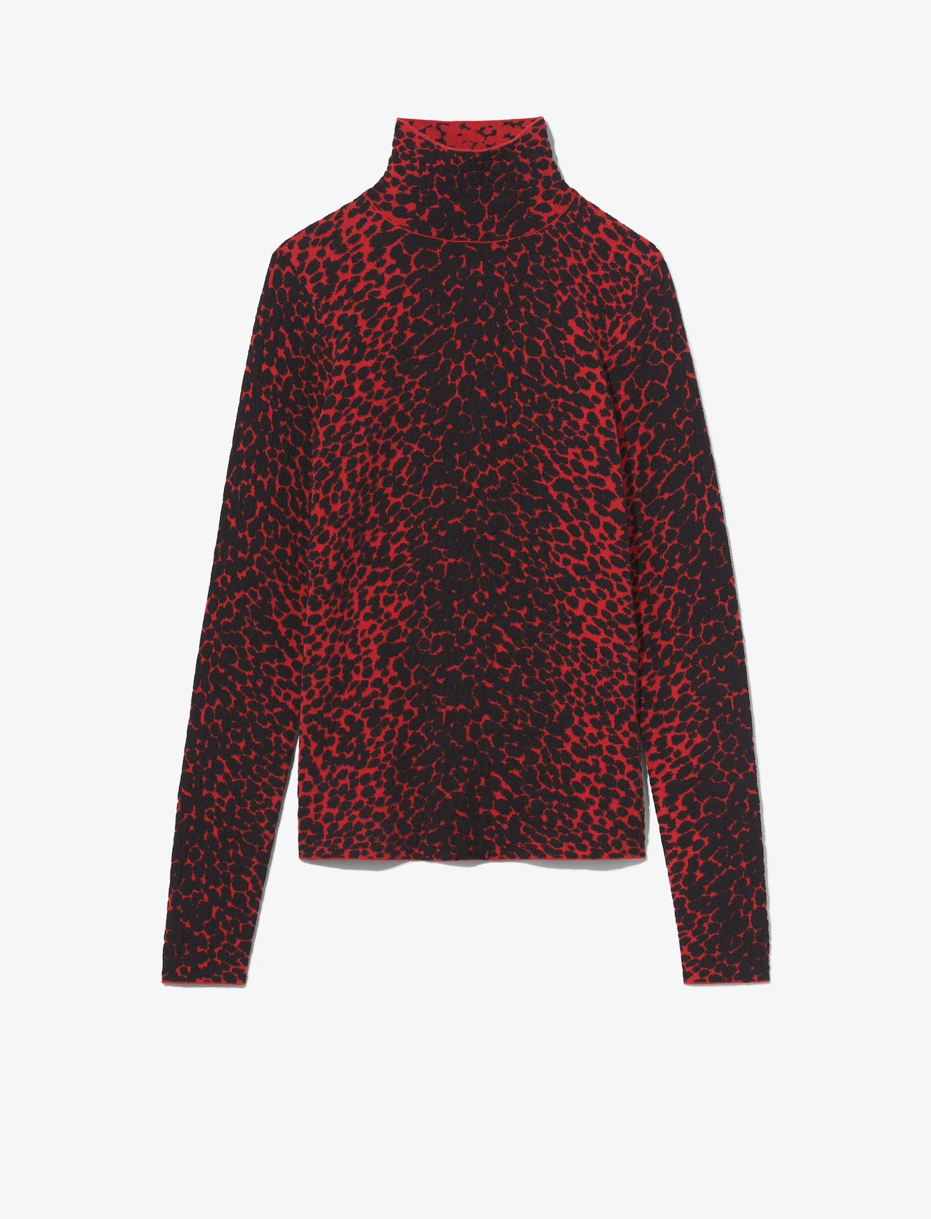 Dot Jacquard Turtleneck Sweater #5