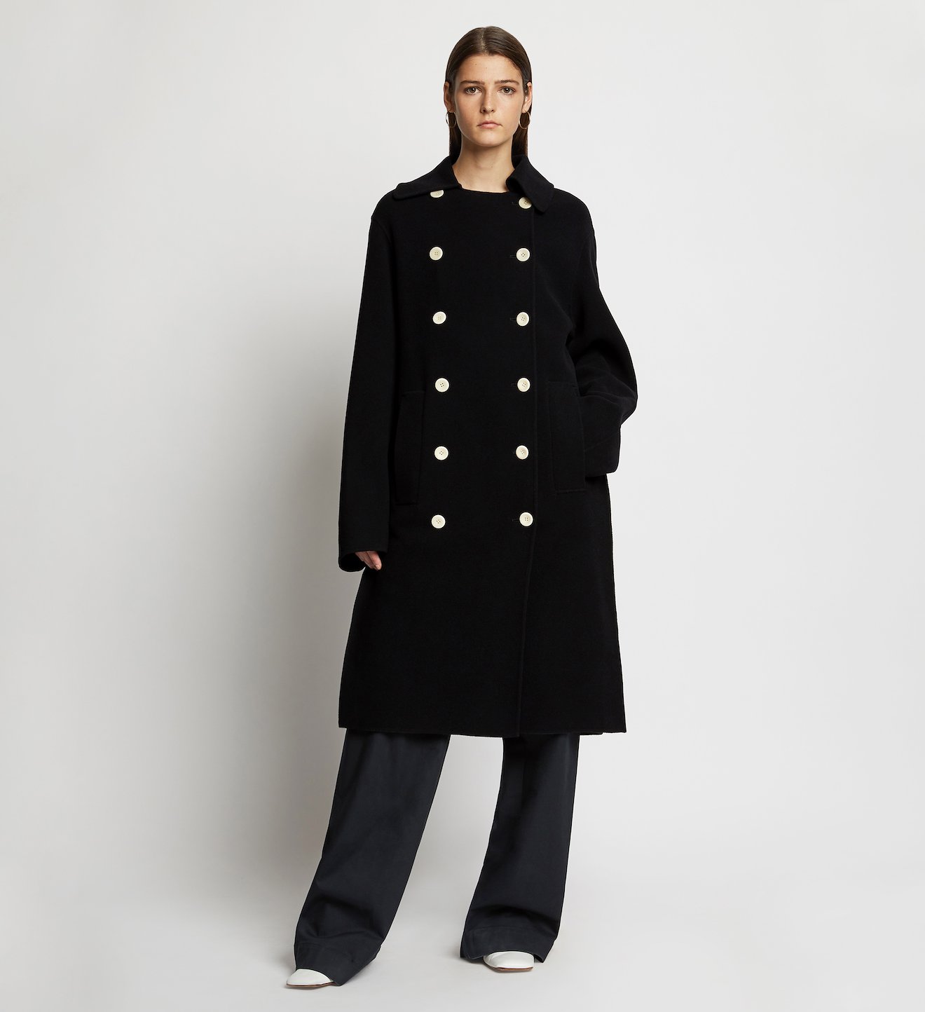 Double Face Double Breasted Coat