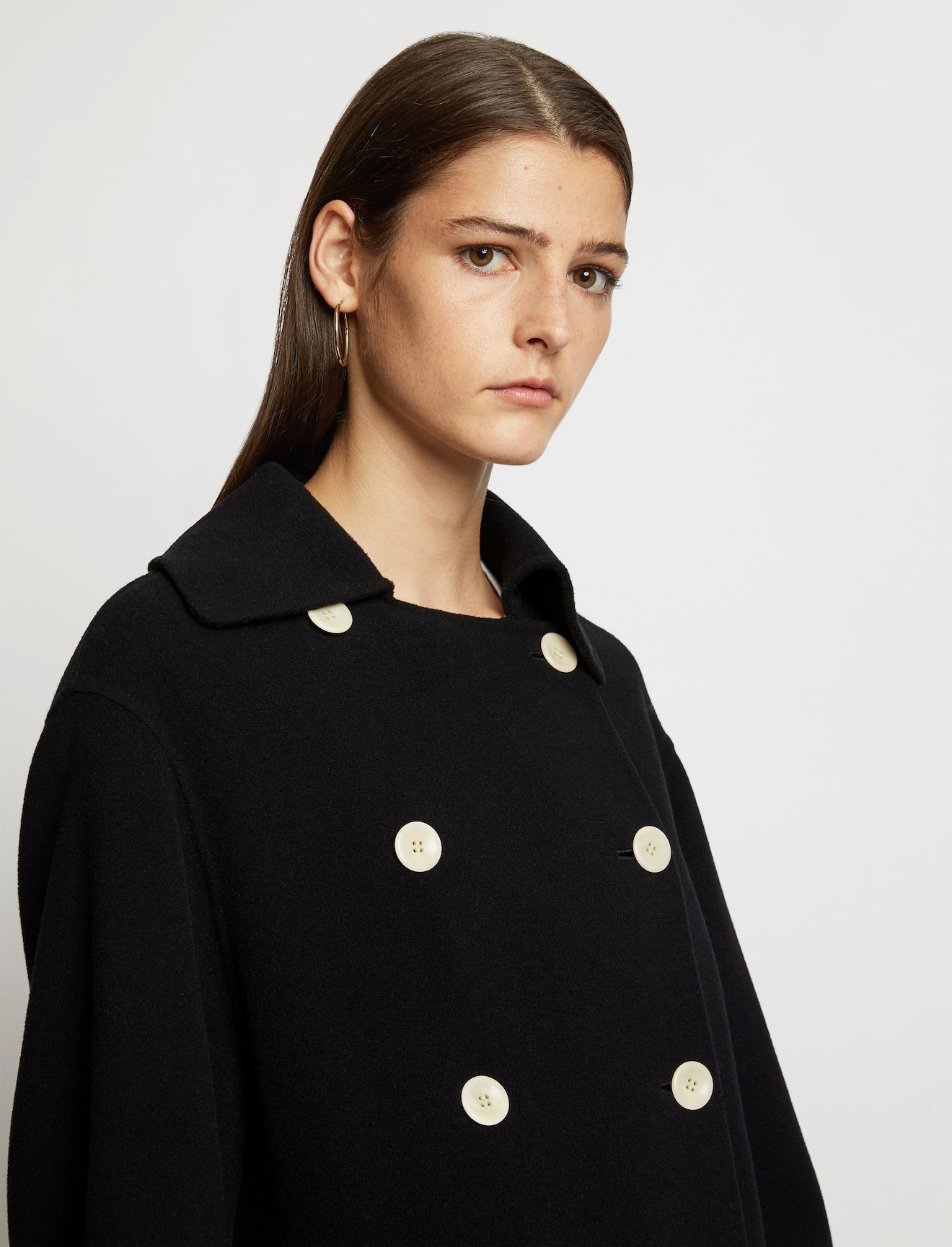 Double Face Double Breasted Coat #3