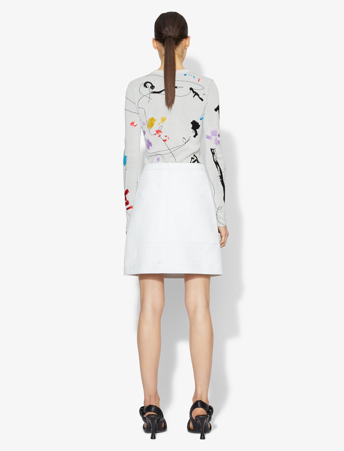 Embroidered Jacquard Knit Pullover #2