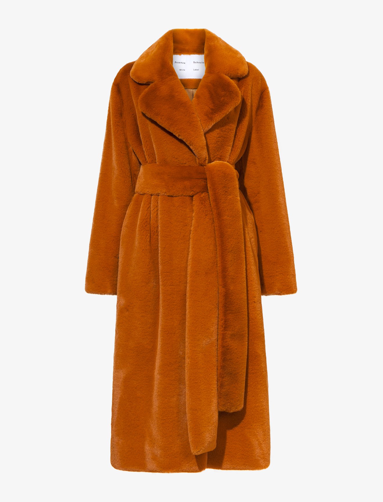 Faux Fur Belted Coat #4