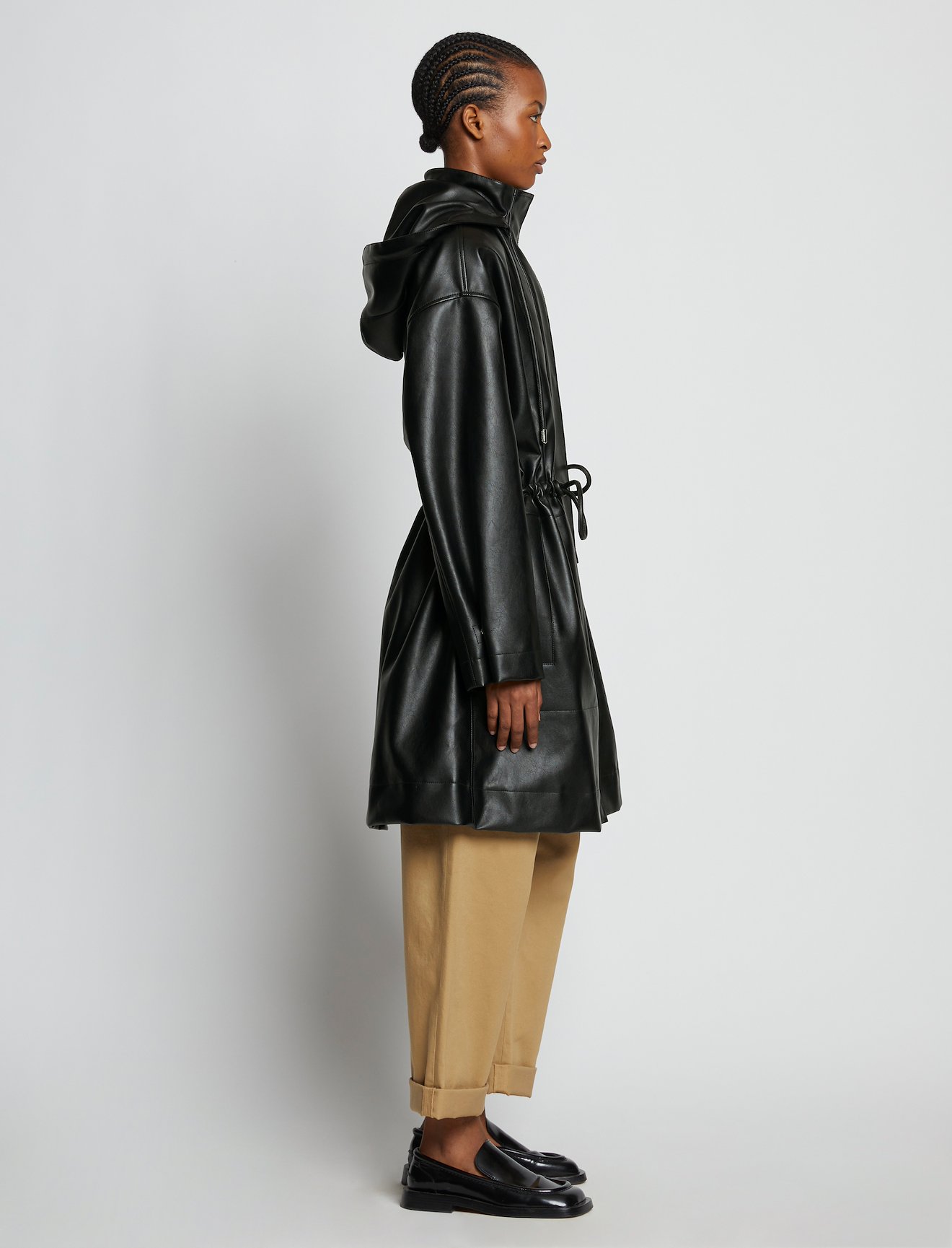 Faux Leather Parka #2