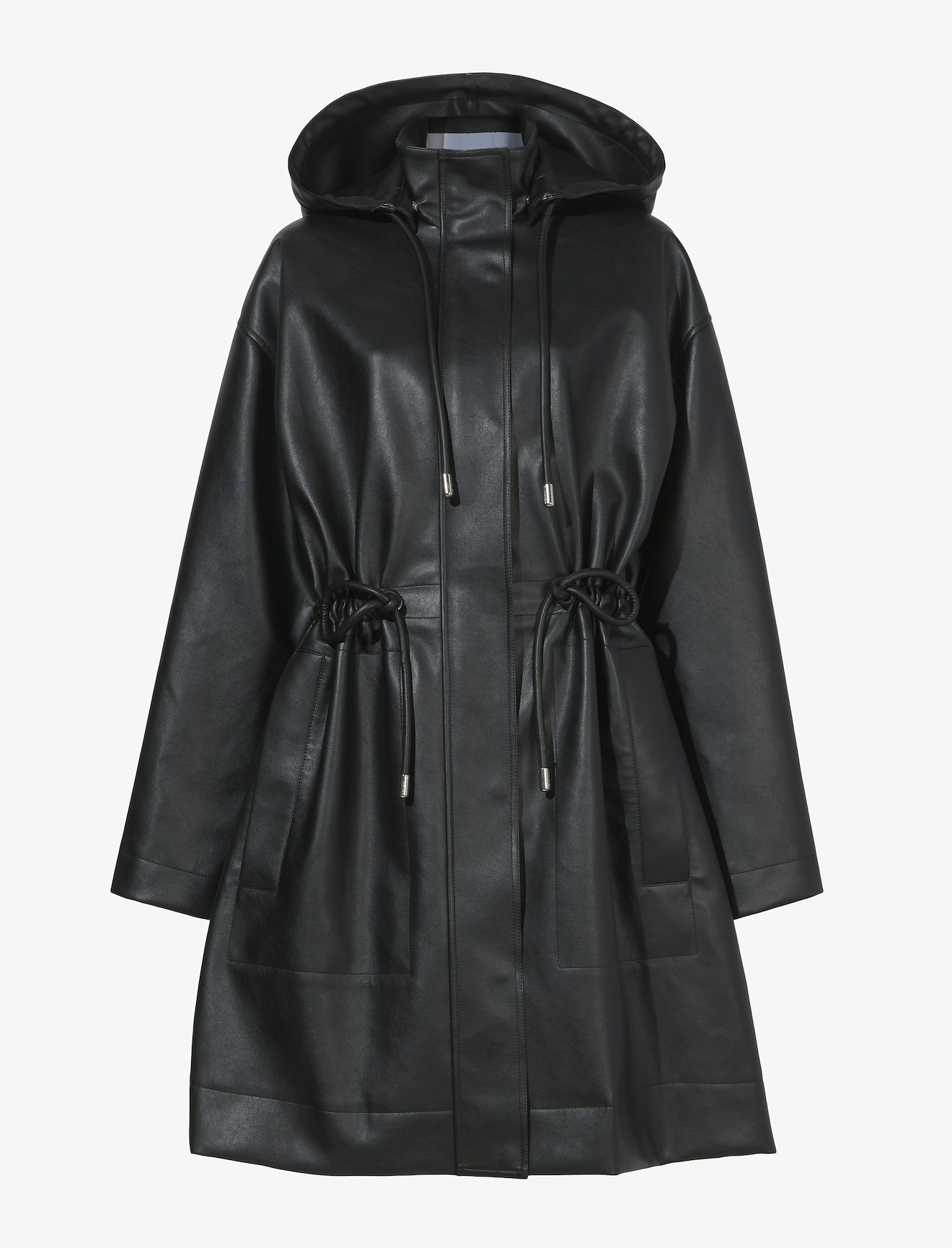 Faux Leather Parka #5
