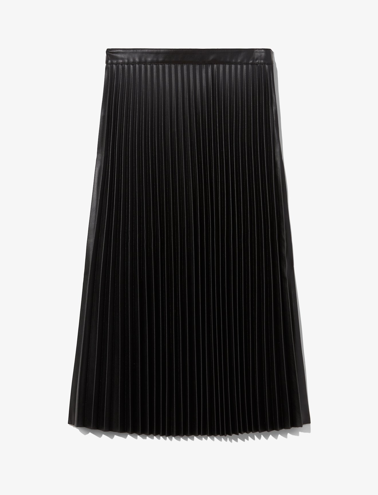 Faux Leather Pleated Skirt #5