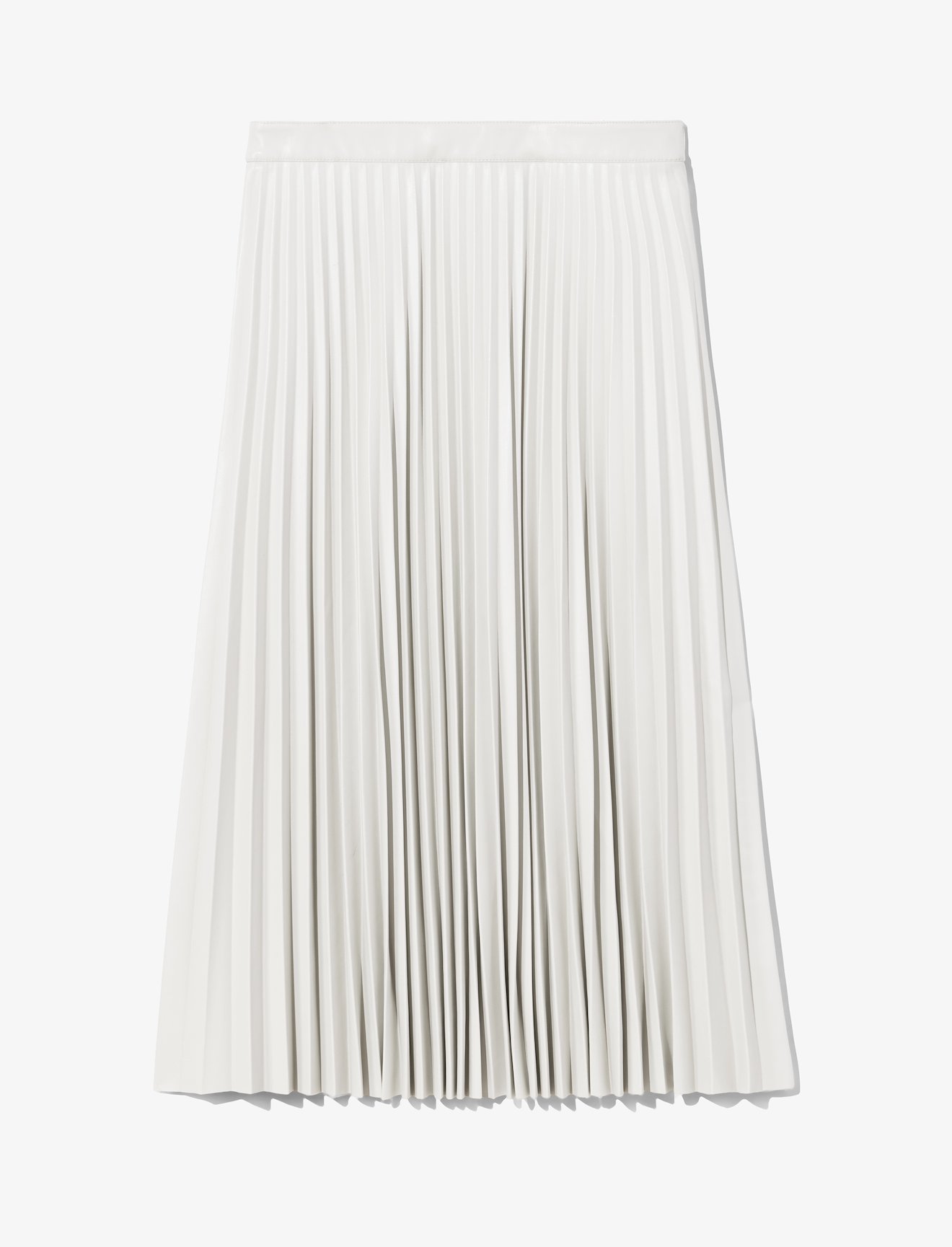 Faux Leather Pleated Skirt #4