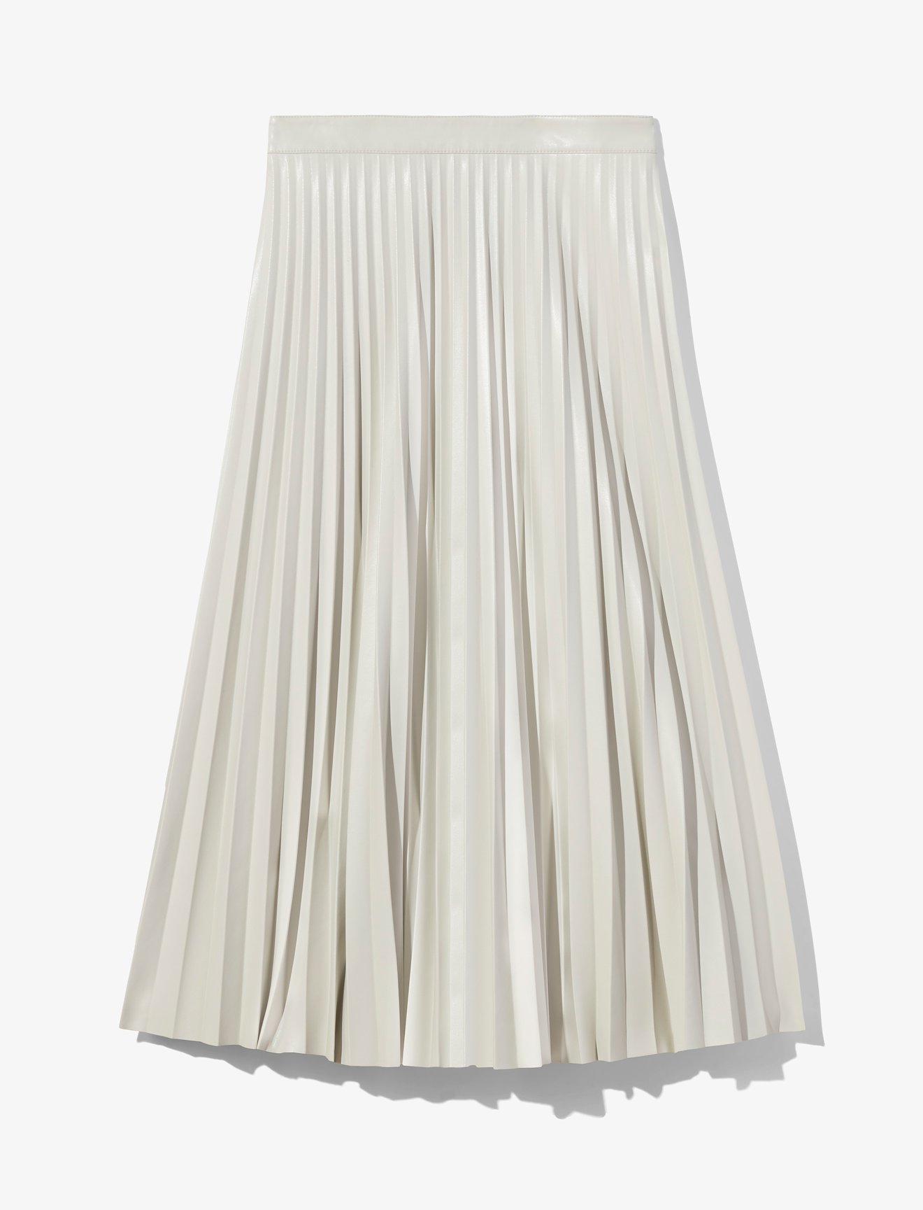 Faux Leather Pleated Skirt #4