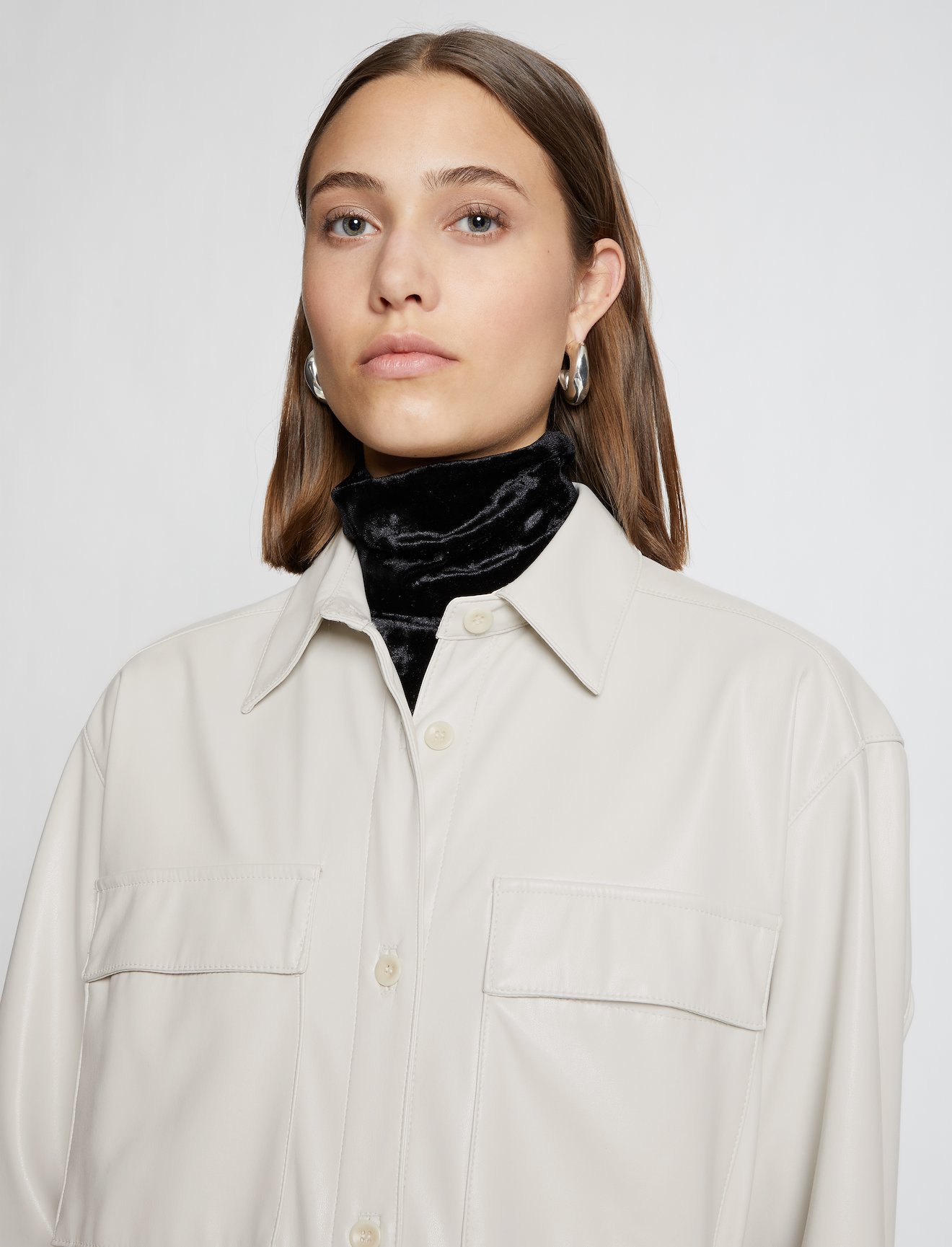 Faux Leather Shirt #4