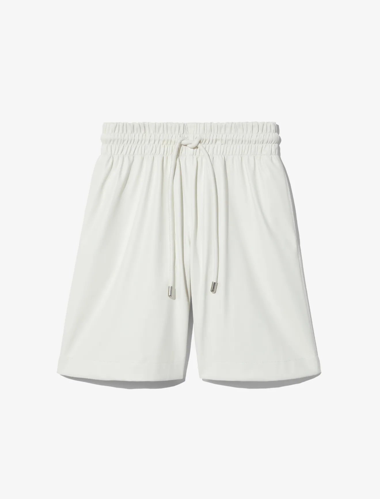 Faux Leather Shorts in white | Proenza 