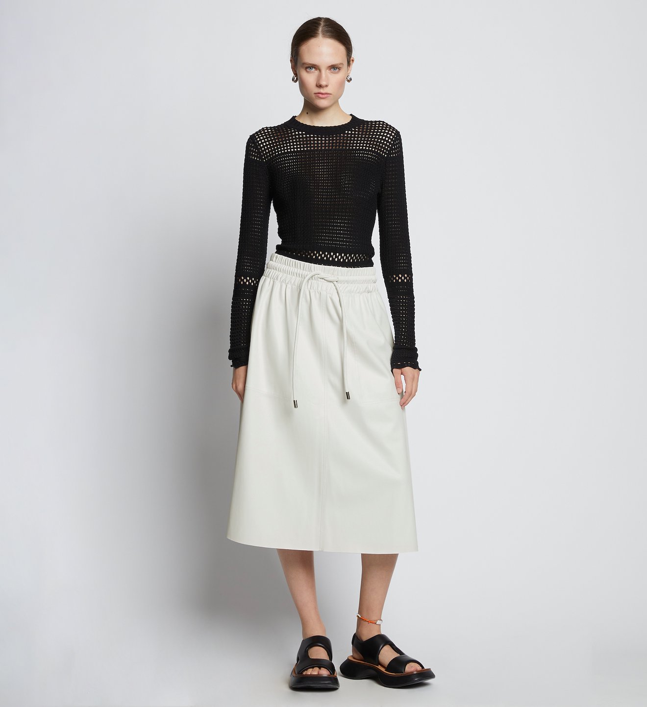 Faux Leather Skirt