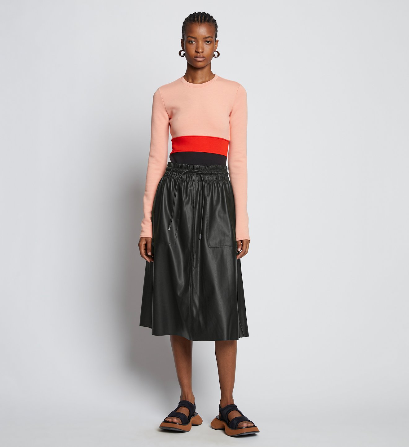 Faux Leather Skirt