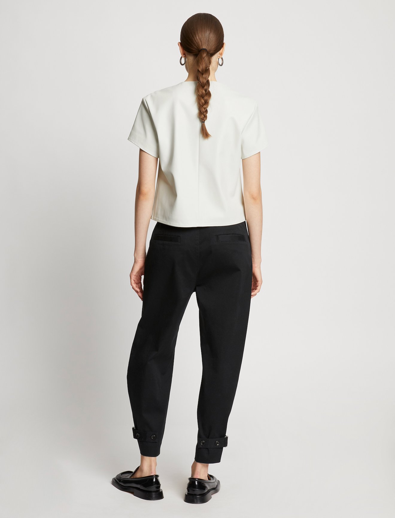 Faux Leather Twisted Top #3