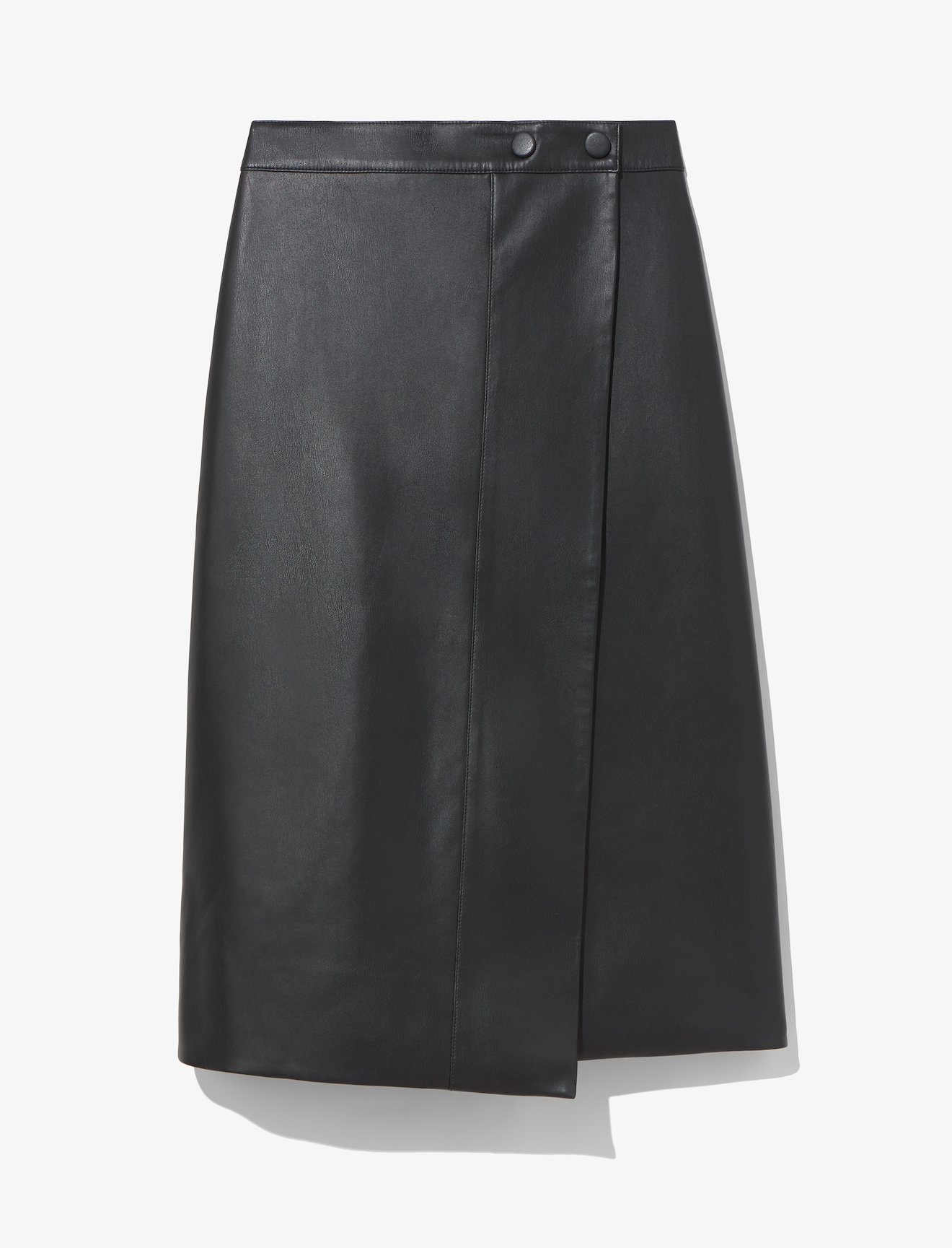 Faux Leather Wrap Skirt #4
