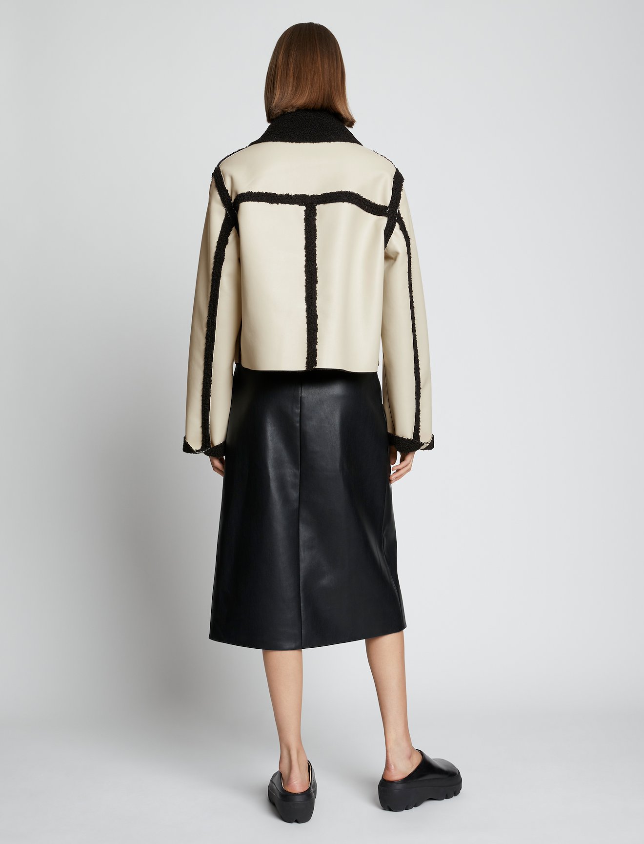 Faux Sherpa Cropped Jacket #3